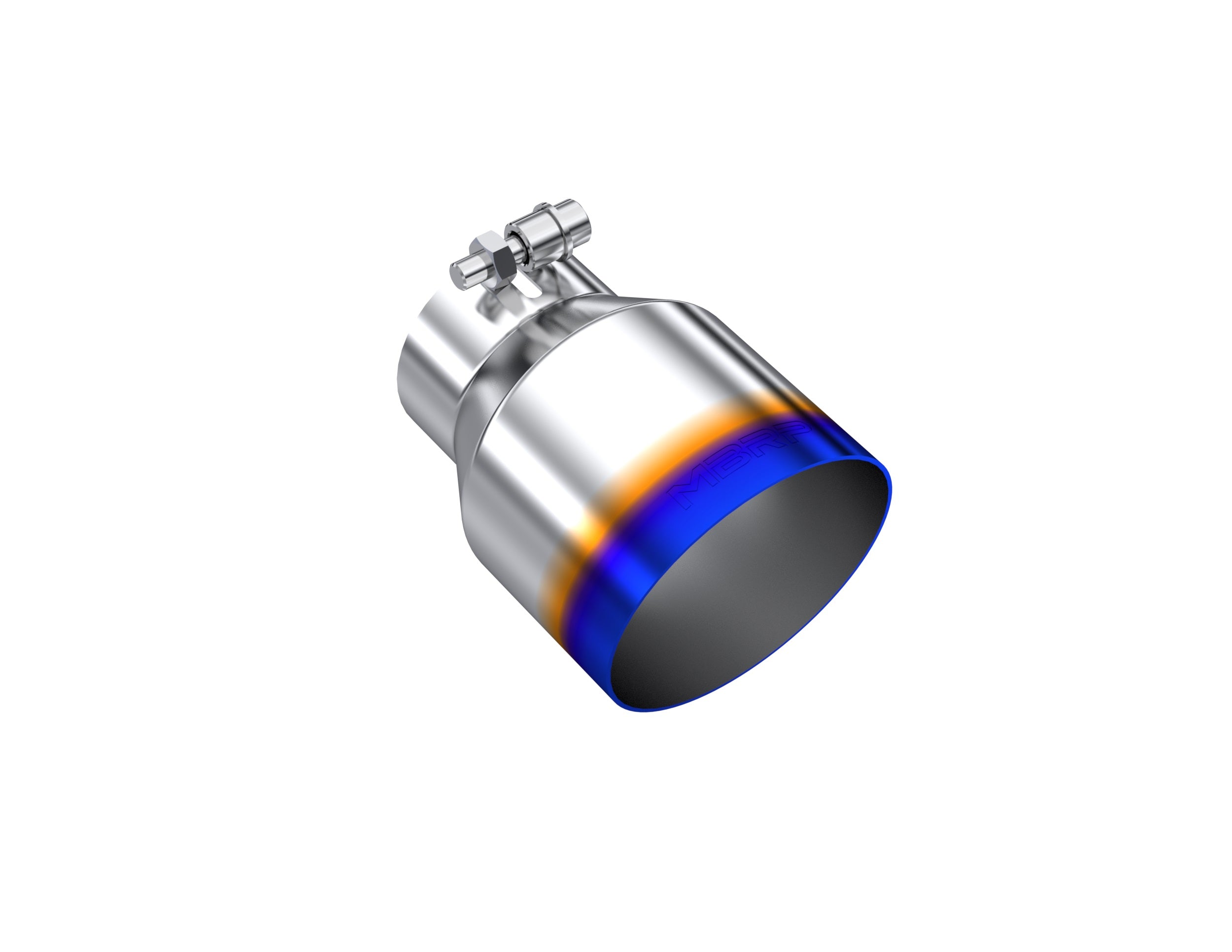 T304 Stainless Steel Burnt End Tip 3 Inch inlet 4.5 Inch OD Out 6.13 Inch Length Angle Cut MBRP