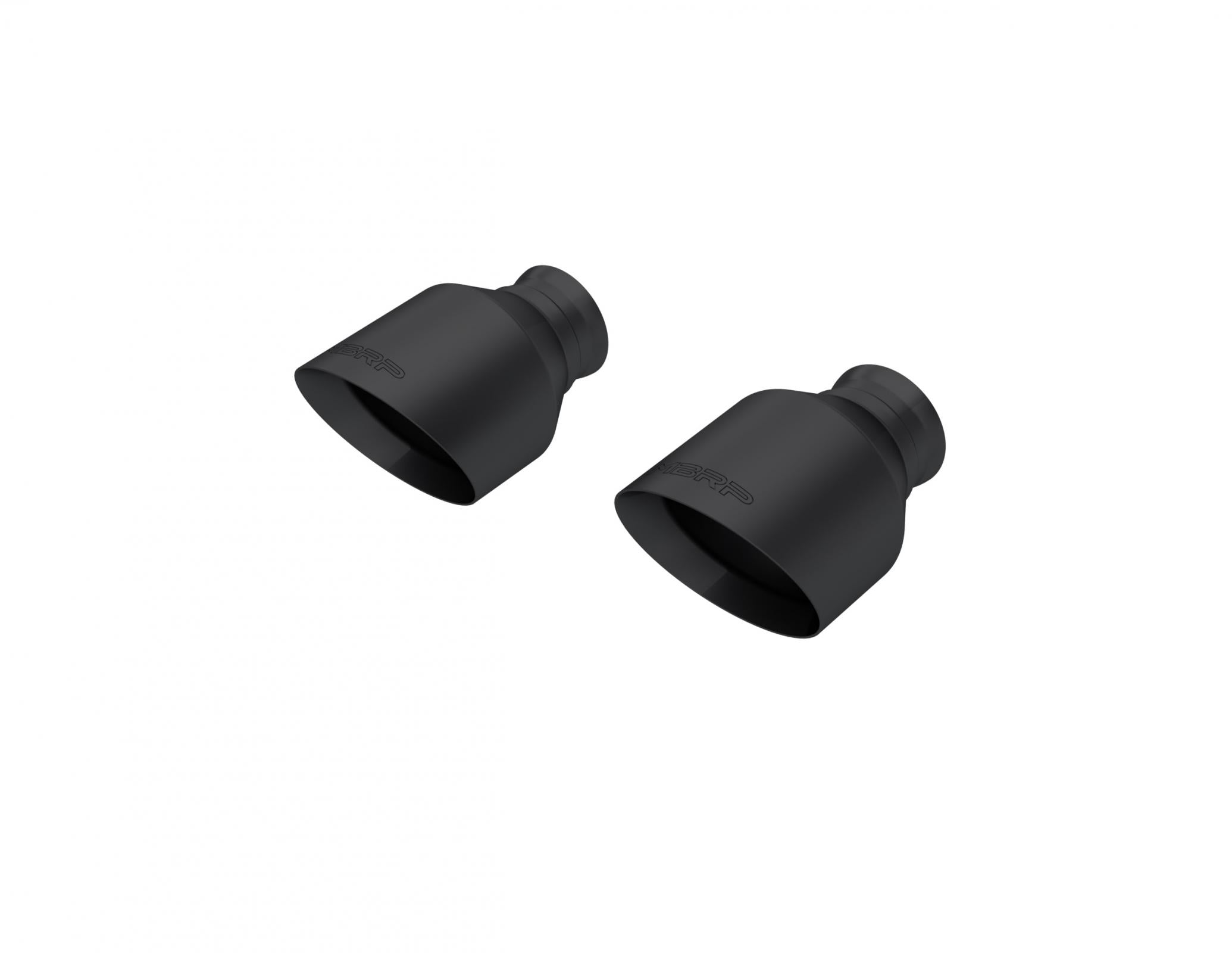 2015-Up Dodge Durango/Charger Black-Coated Tips 5 Inch OD Out, Angle Cut, Sold In Pairs MBRP