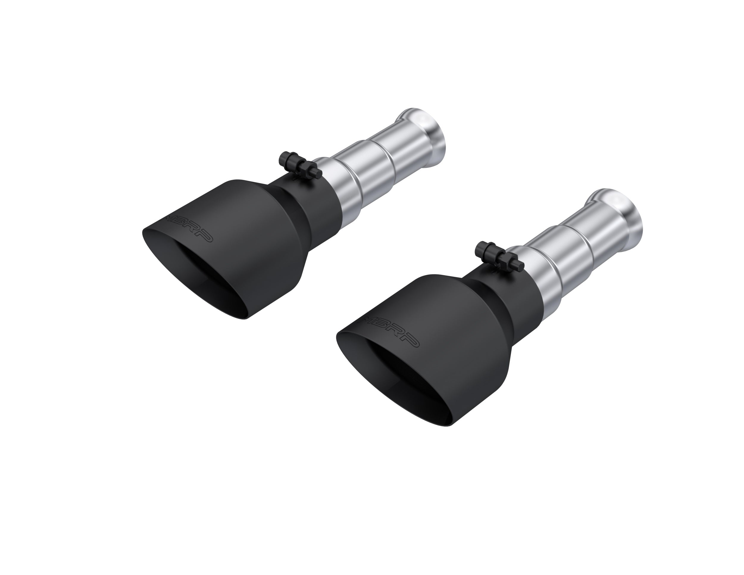 2009-2018 Ram 1500 and 2019-2024 Ram 1500 5.7L Hemi Black Exhaust Tips, Armor BLK 5 Inch OD Dual Wall Angle Cut. Sold In Pairs MBRP