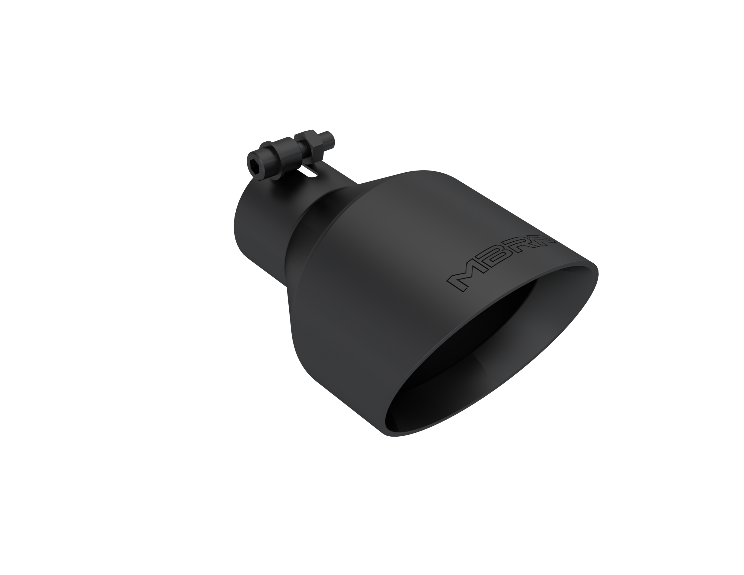 Universal Black Tip, 2.5-Inch ID, 5-Inch OD Angle Cut Dual Wall MBRP