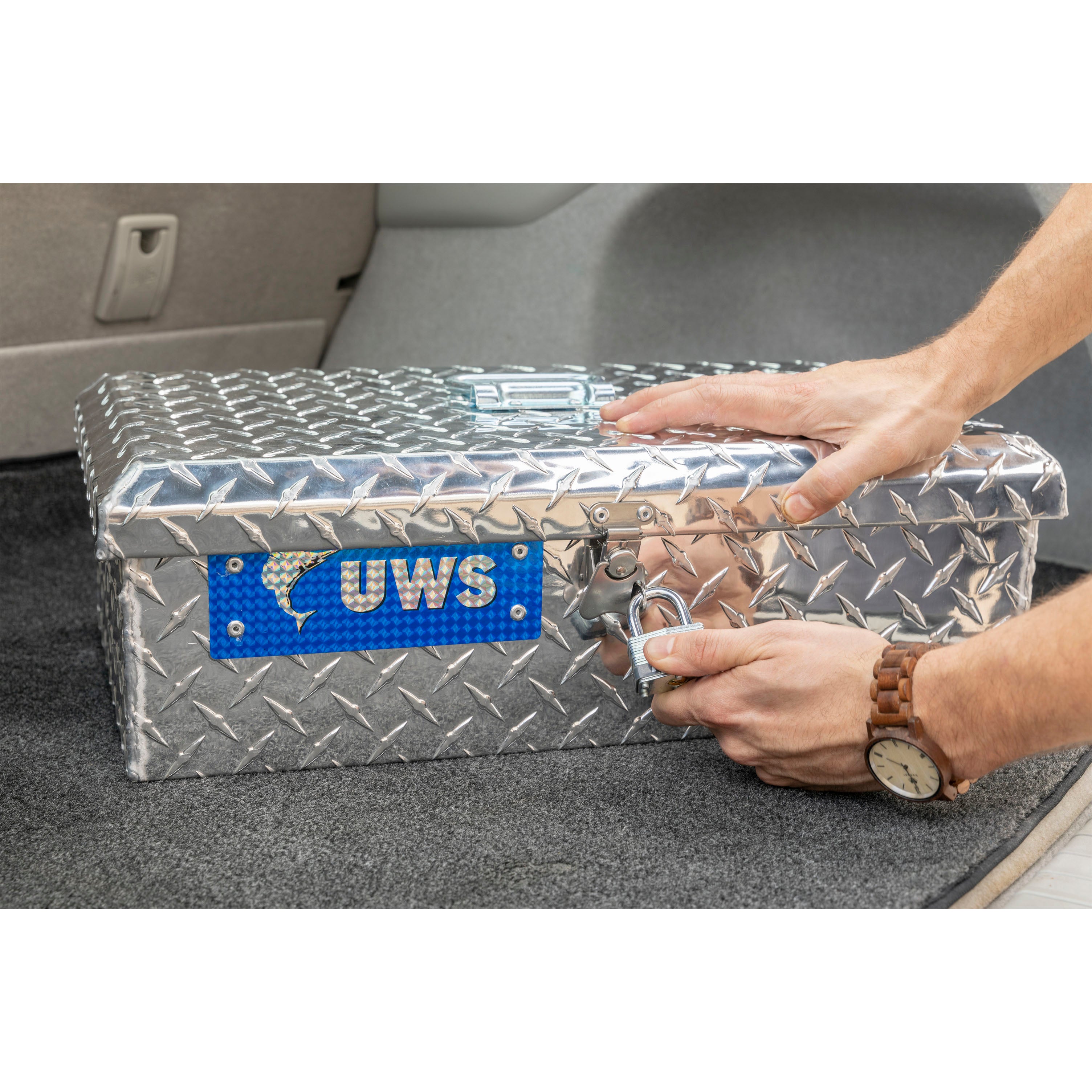 UWS TB-1 Bright Aluminum Tote Box (LTL Shipping Only)