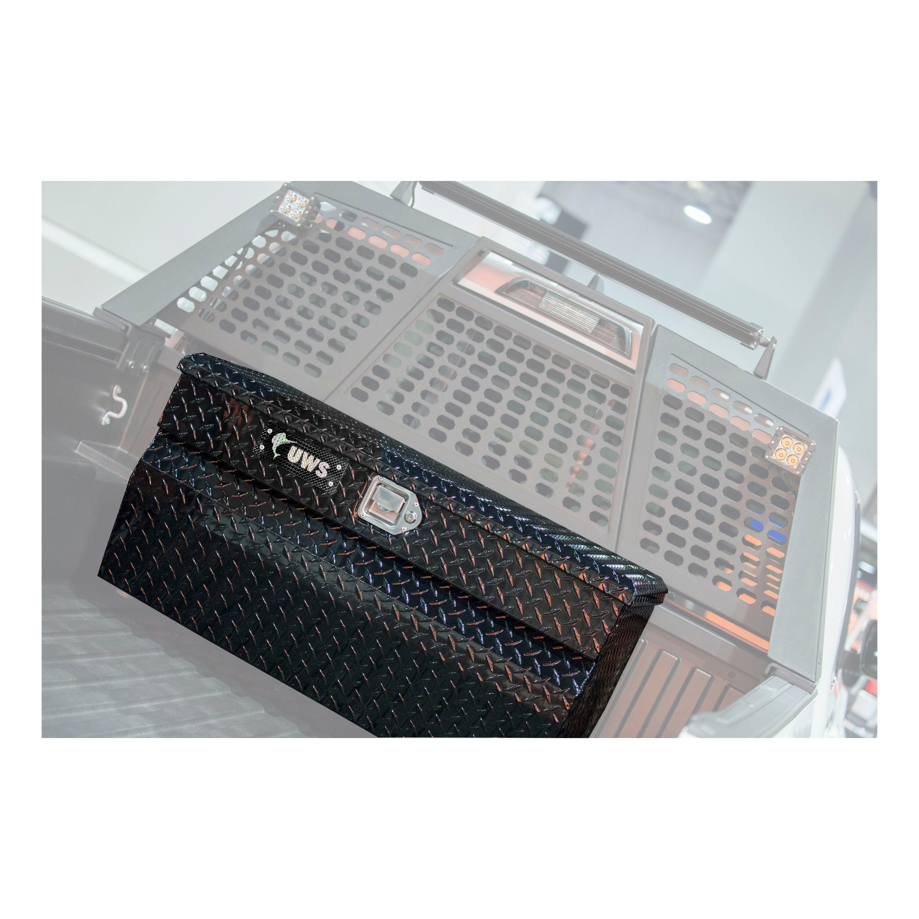 UWS TBC-36-W-BLK Gloss Black Aluminum 36" Wedge Utility Chest Box (LTL Shipping Only)