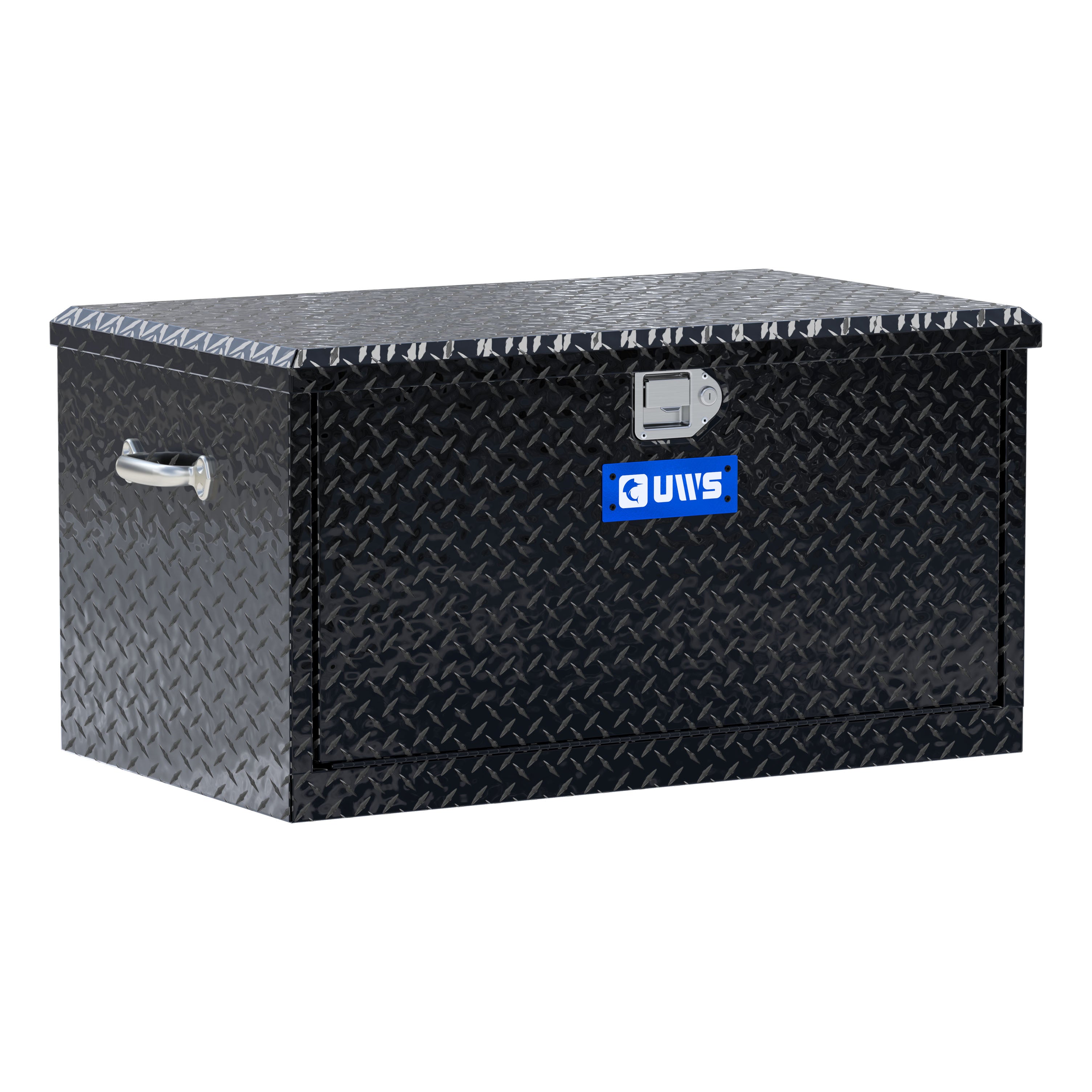 UWS TBC-38-DS-BLK Gloss Black Aluminum 38" Utility Chest Box with Drawers