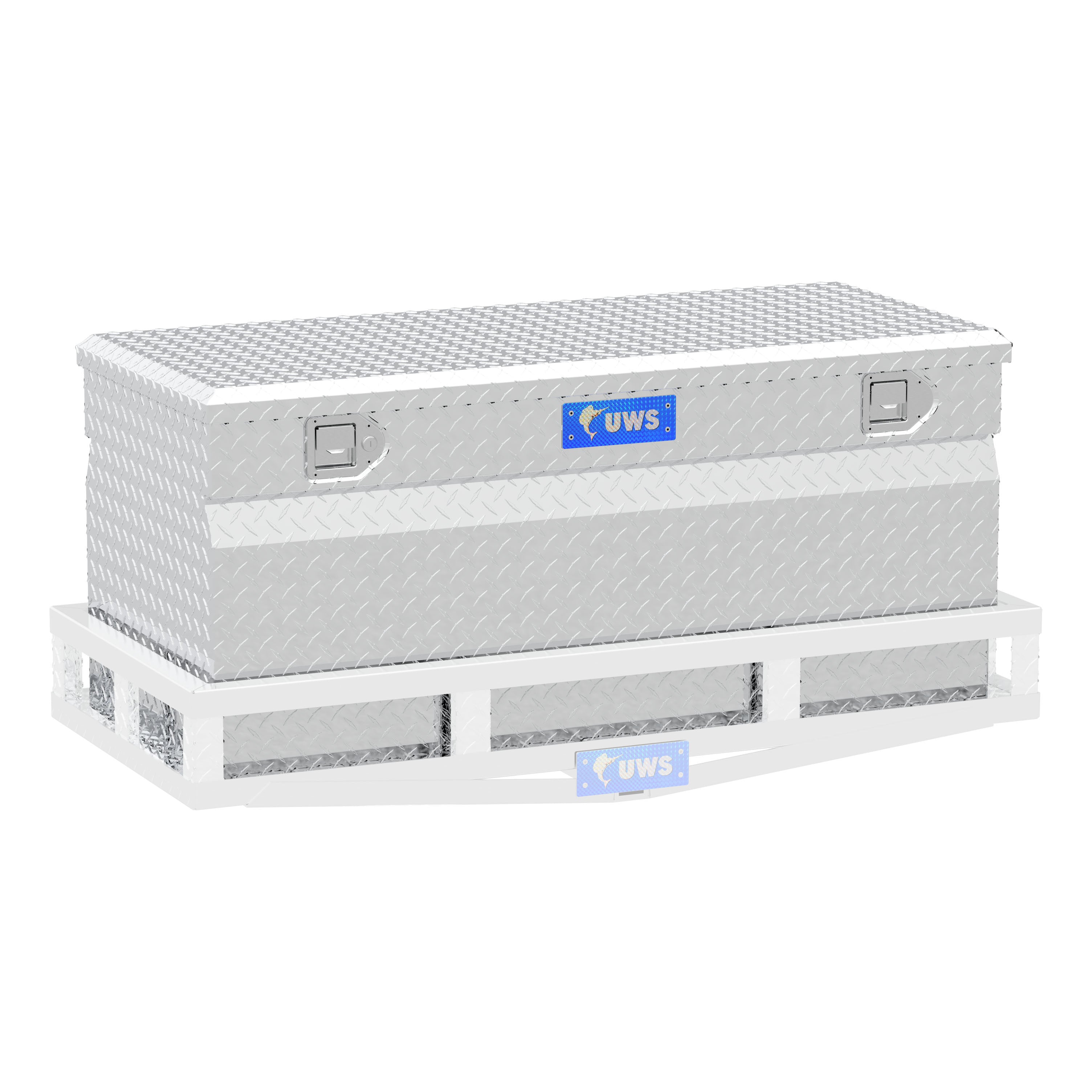 UWS TBC-48-DD Bright Aluminum 48" Cargo Carrier Utility Chest Box (LTL Shipping Only)