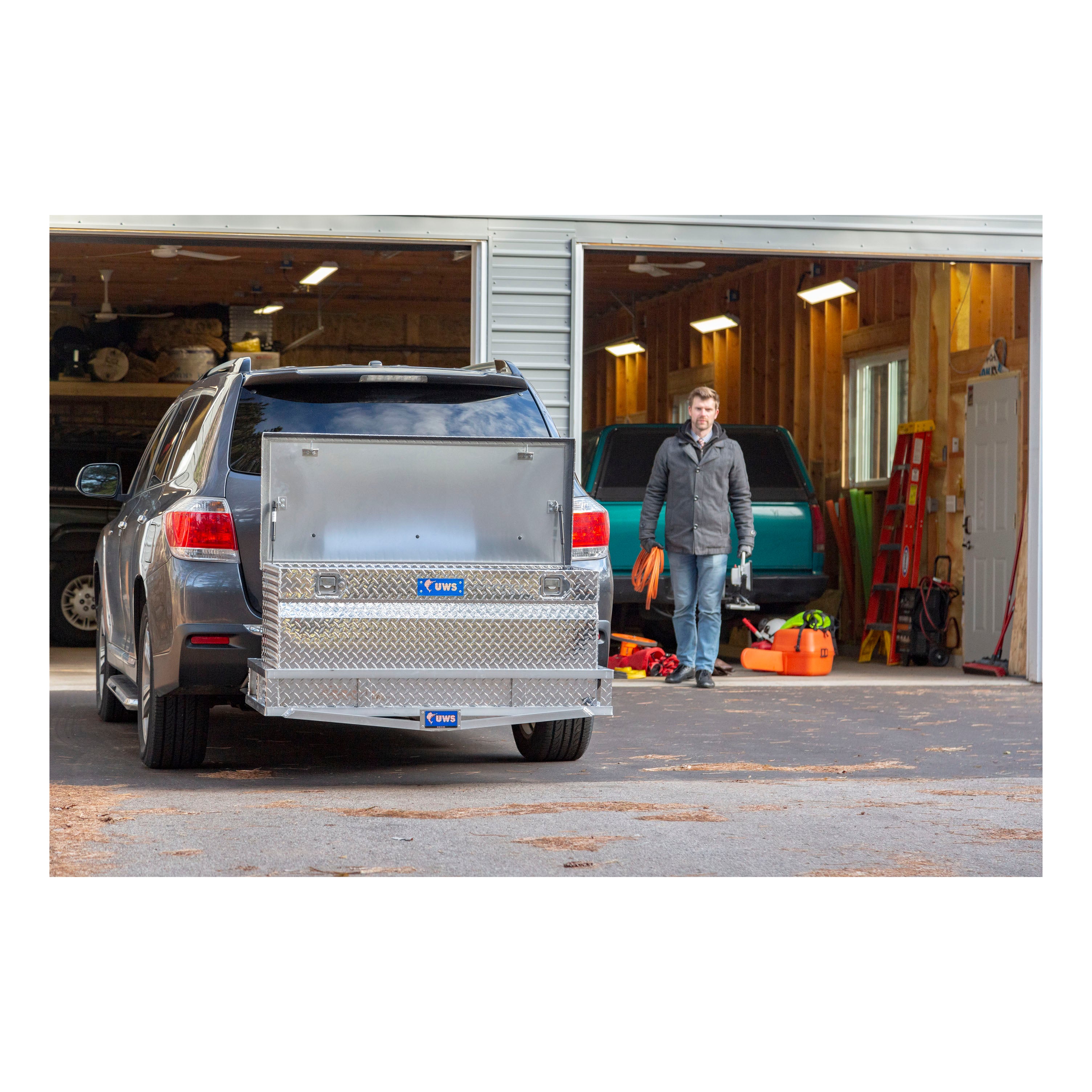 UWS TBC-48-DD Bright Aluminum 48" Cargo Carrier Utility Chest Box (LTL Shipping Only)