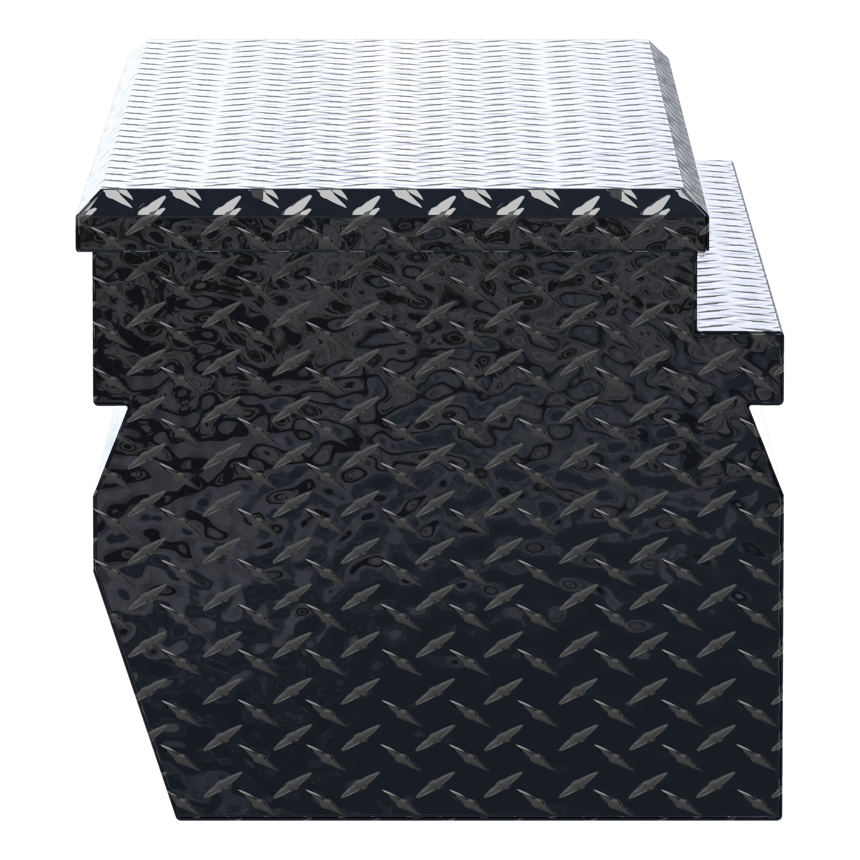 UWS TBC-48-W-BLK Gloss Black Aluminum 48" Wedge Utility Chest Box (LTL Shipping Only)