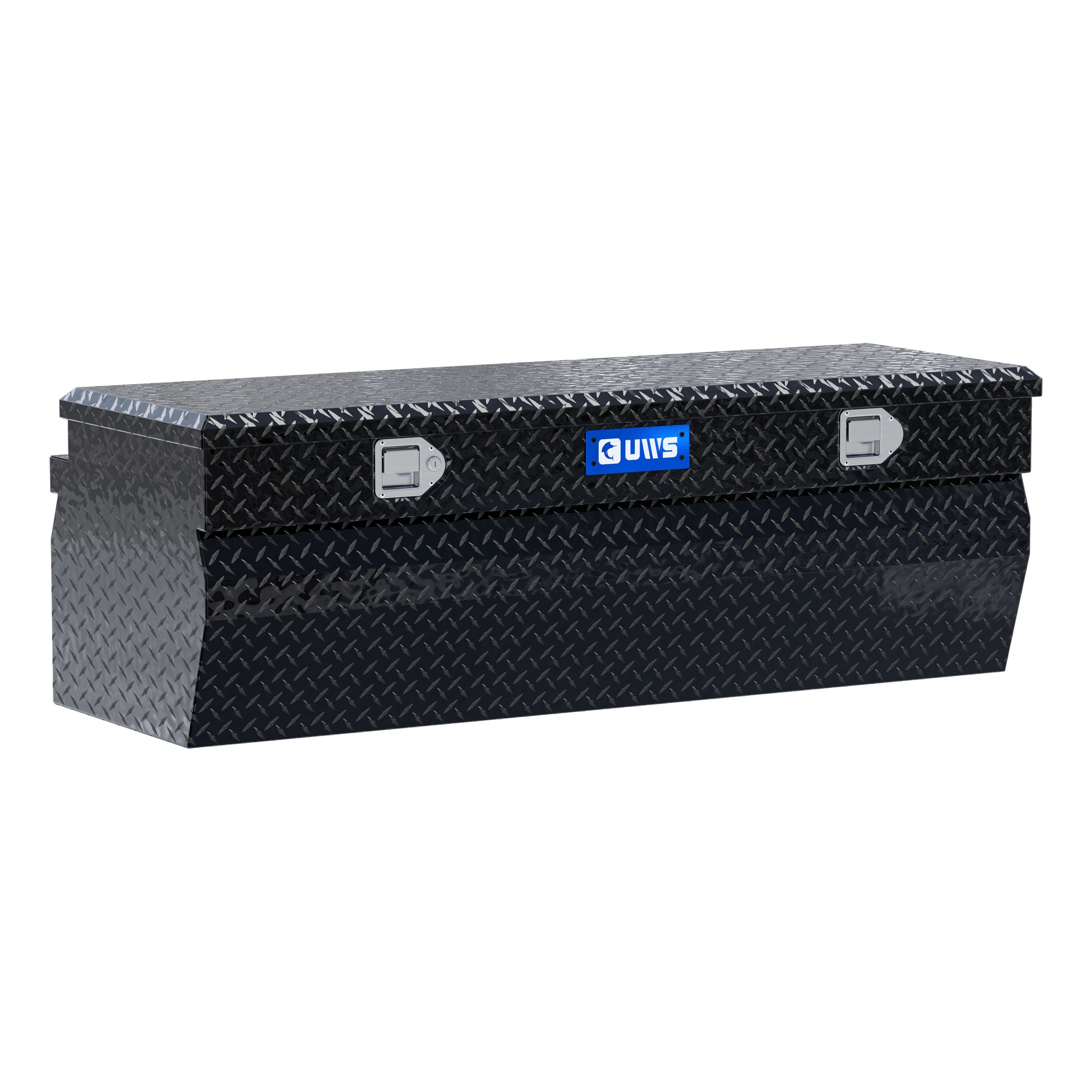 UWS TBC-55-W-BLK Gloss Black Aluminum 55" Wedge Utility Chest Box (LTL Shipping Only)