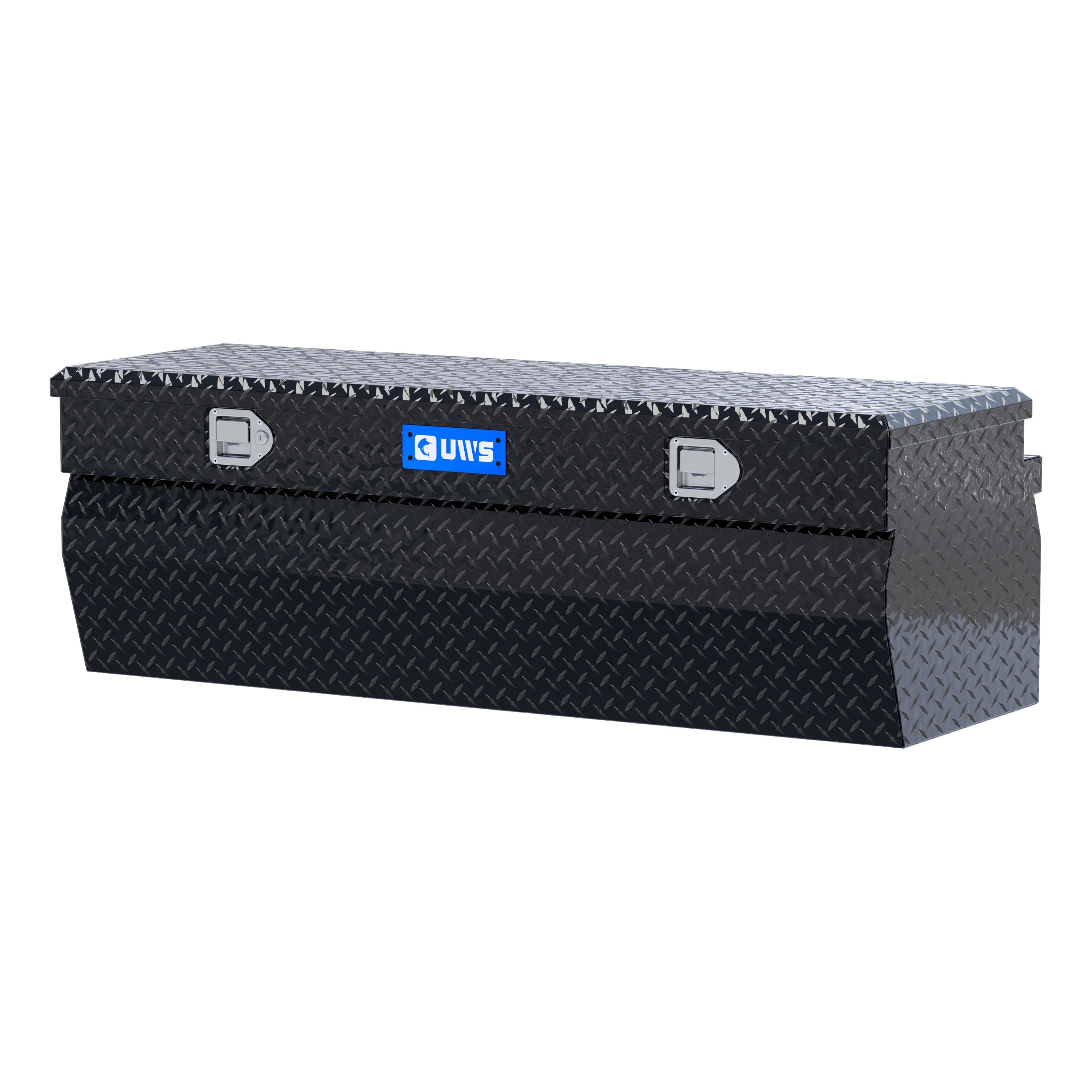 UWS TBC-55-W-BLK Gloss Black Aluminum 55" Wedge Utility Chest Box (LTL Shipping Only)