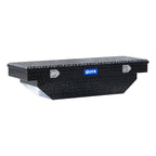 UWS TBS-60-A-BLK Gloss Black Aluminum 60" Angled Crossover Truck Tool Box (LTL Shipping Only)