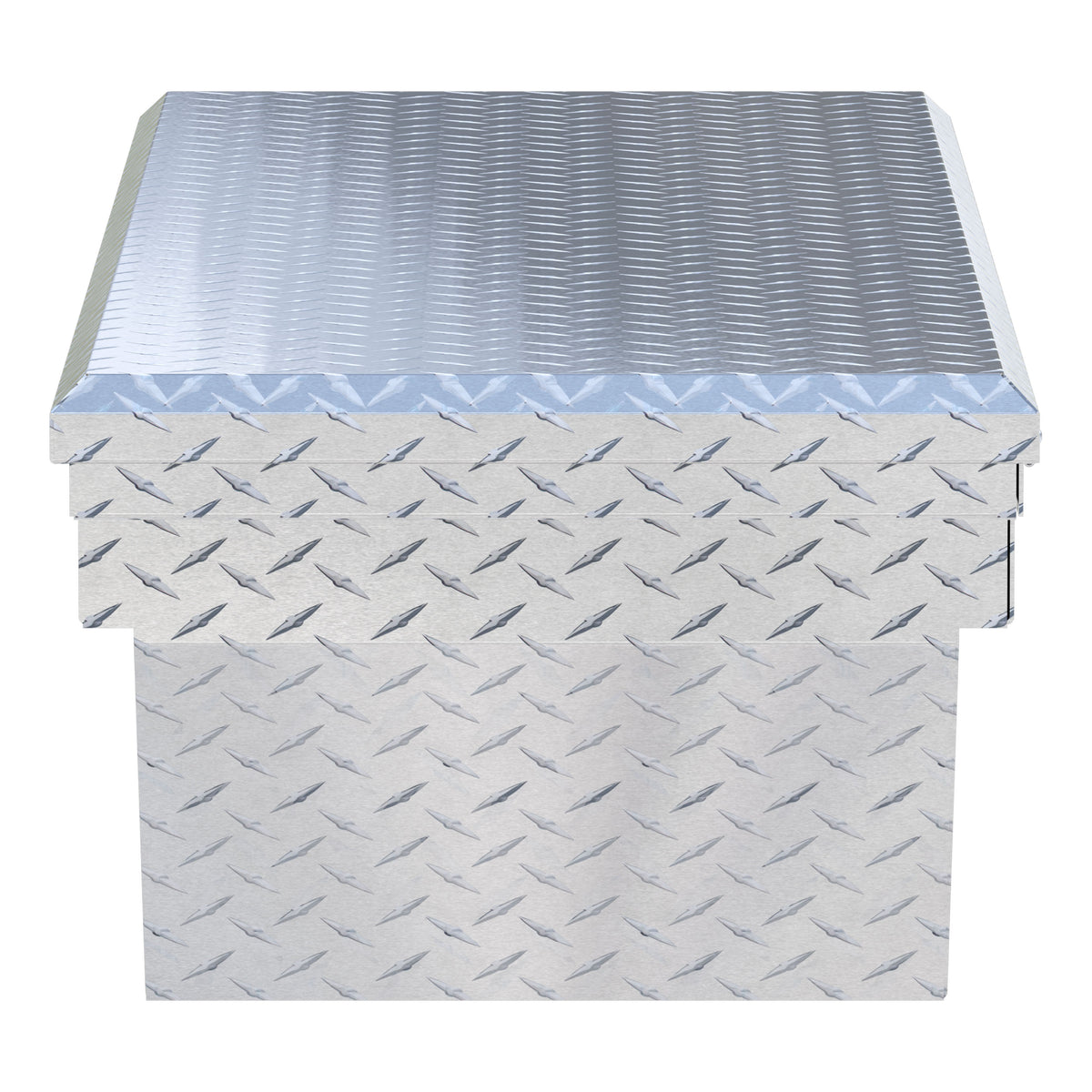 UWS TBS-60-A-LP Bright Aluminum 60" Angled Truck Tool Box with Low Profile (LTL Shipping Only)