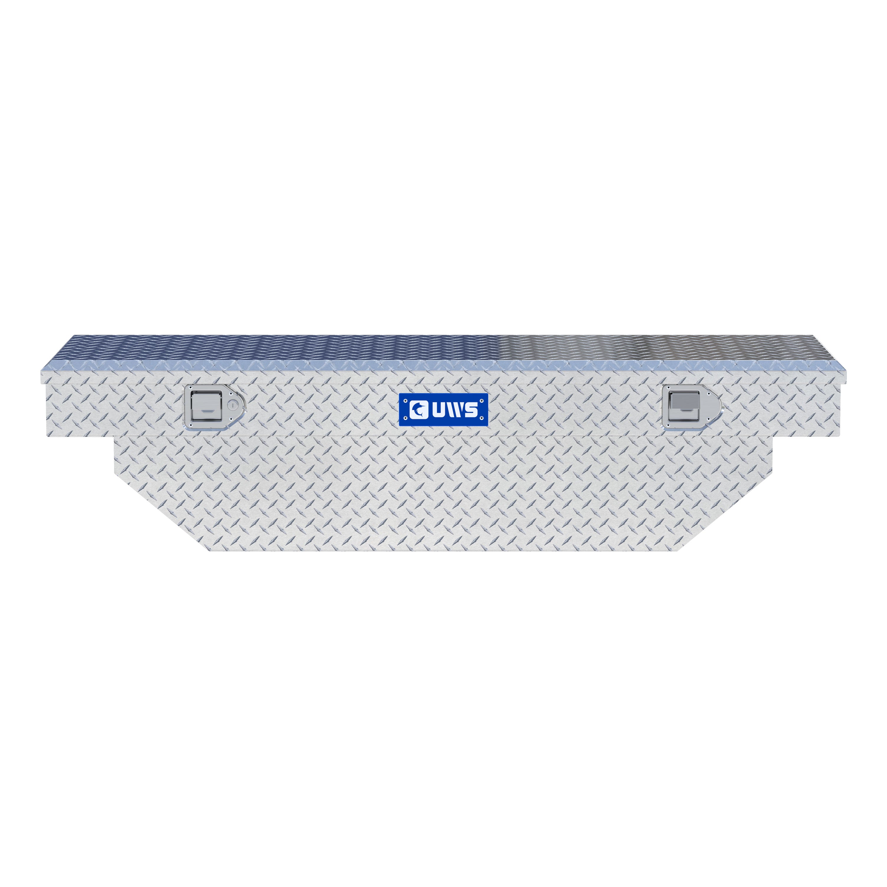 UWS TBS-60-A Bright Aluminum 60" Angled Crossover Truck Tool Box (LTL Shipping Only)