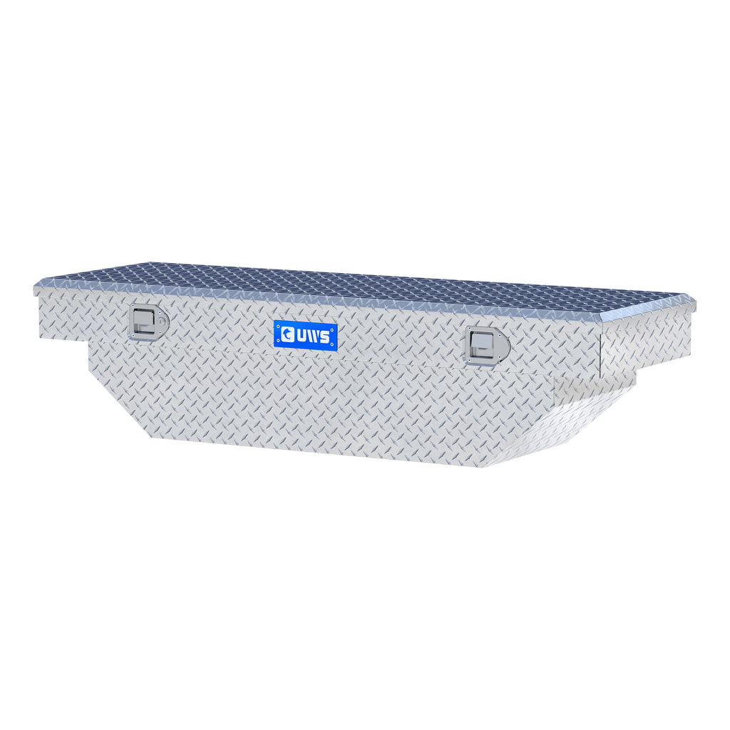 UWS TBS-60-A Bright Aluminum 60" Angled Crossover Truck Tool Box (LTL Shipping Only)
