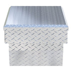UWS TBS-60-A Bright Aluminum 60" Angled Crossover Truck Tool Box (LTL Shipping Only)