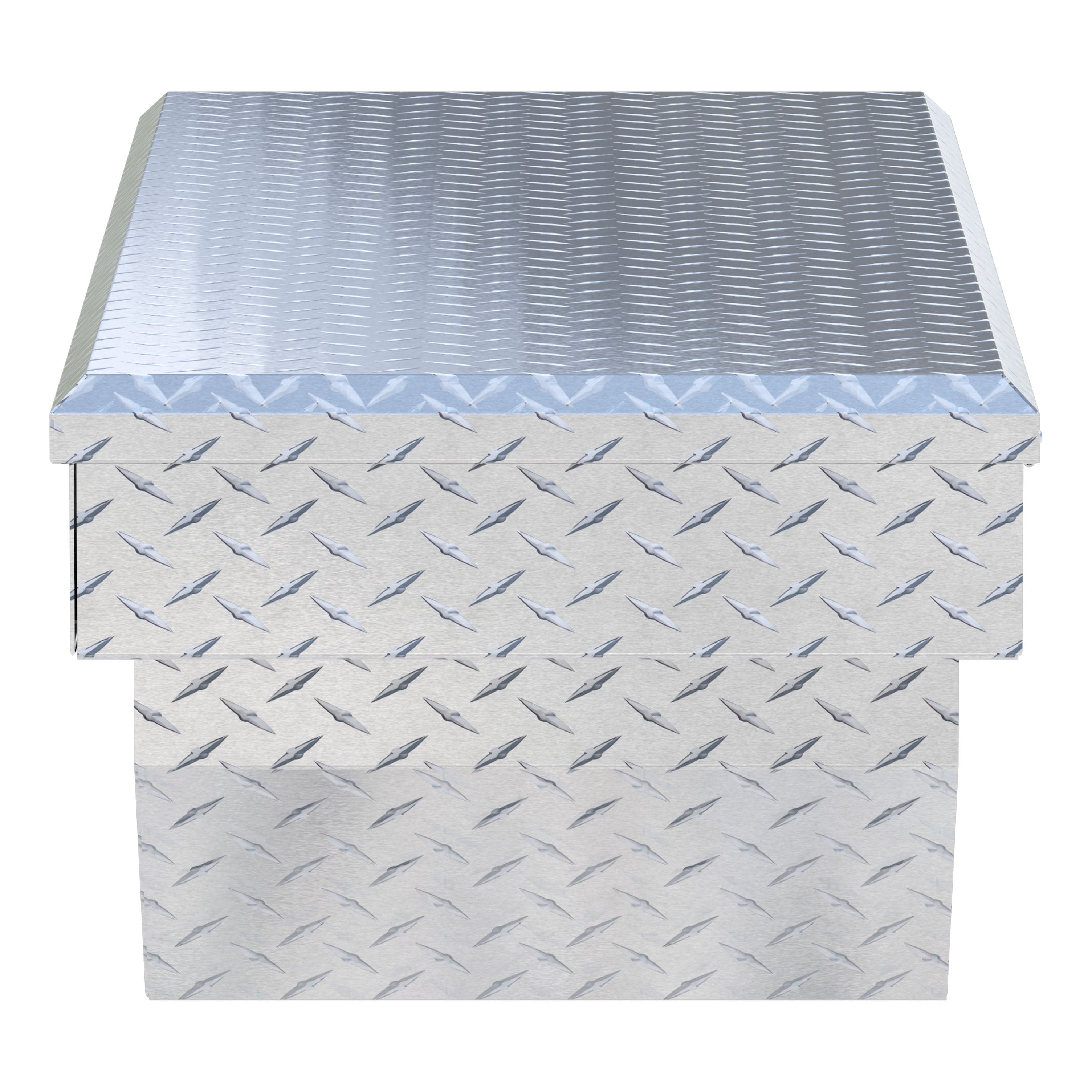 UWS TBS-60-A Bright Aluminum 60" Angled Crossover Truck Tool Box (LTL Shipping Only)
