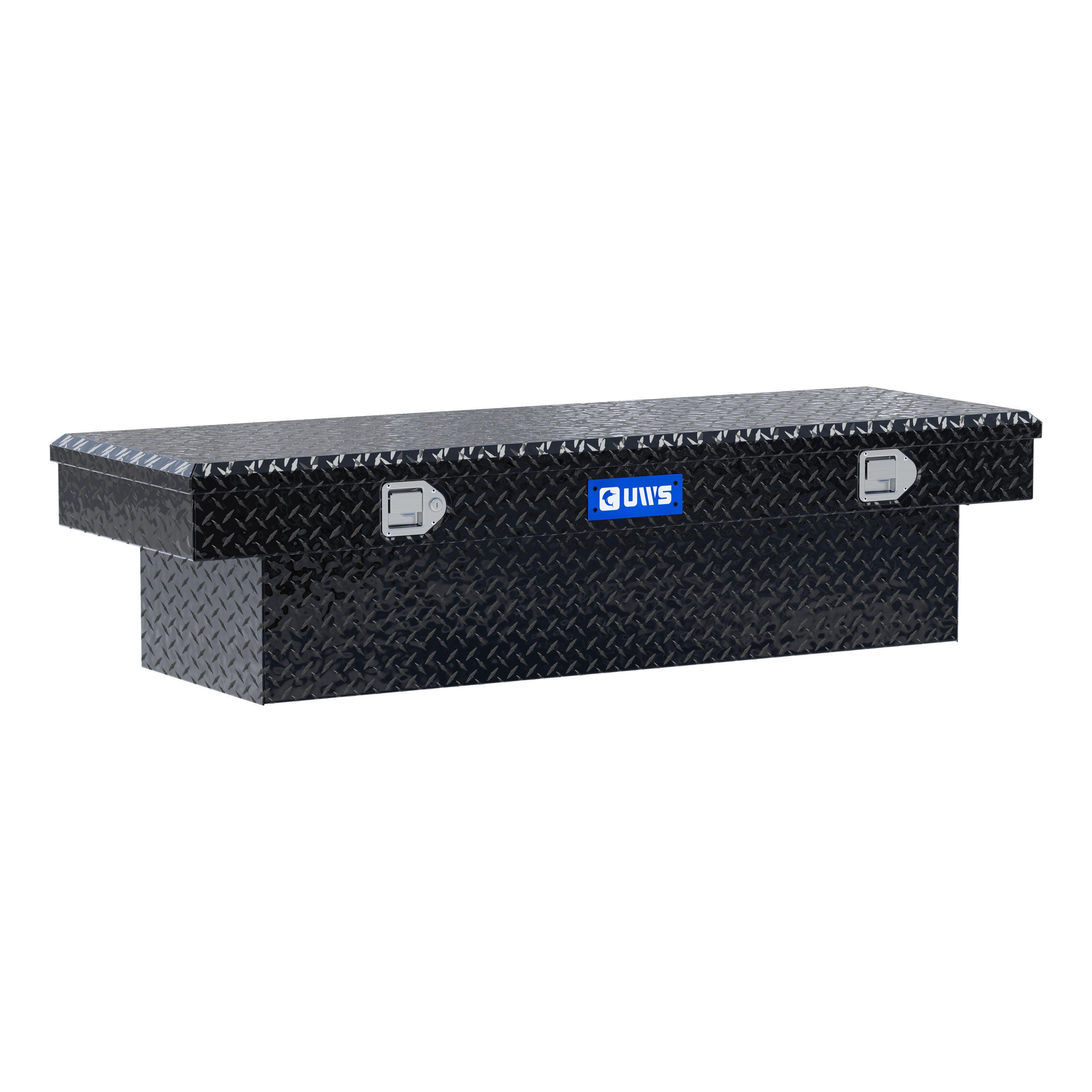 UWS TBS-60-BLK Gloss Black Aluminum 60" Crossover Truck Tool Box (LTL Shipping Only)