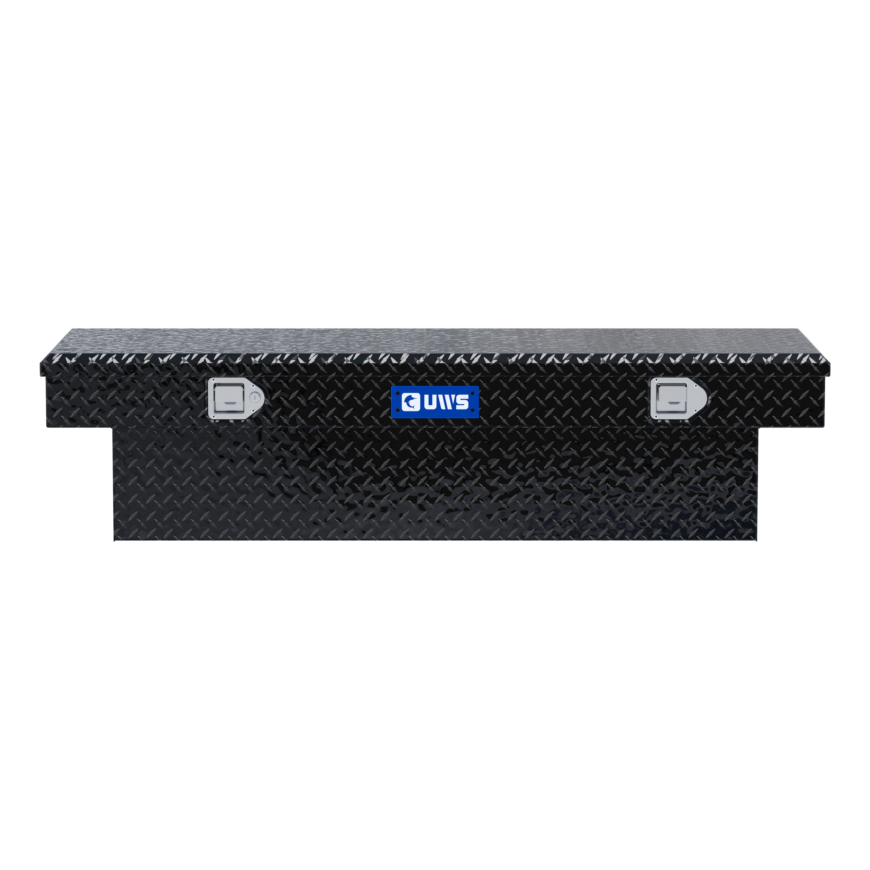 UWS TBS-60-BLK Gloss Black Aluminum 60" Crossover Truck Tool Box (LTL Shipping Only)