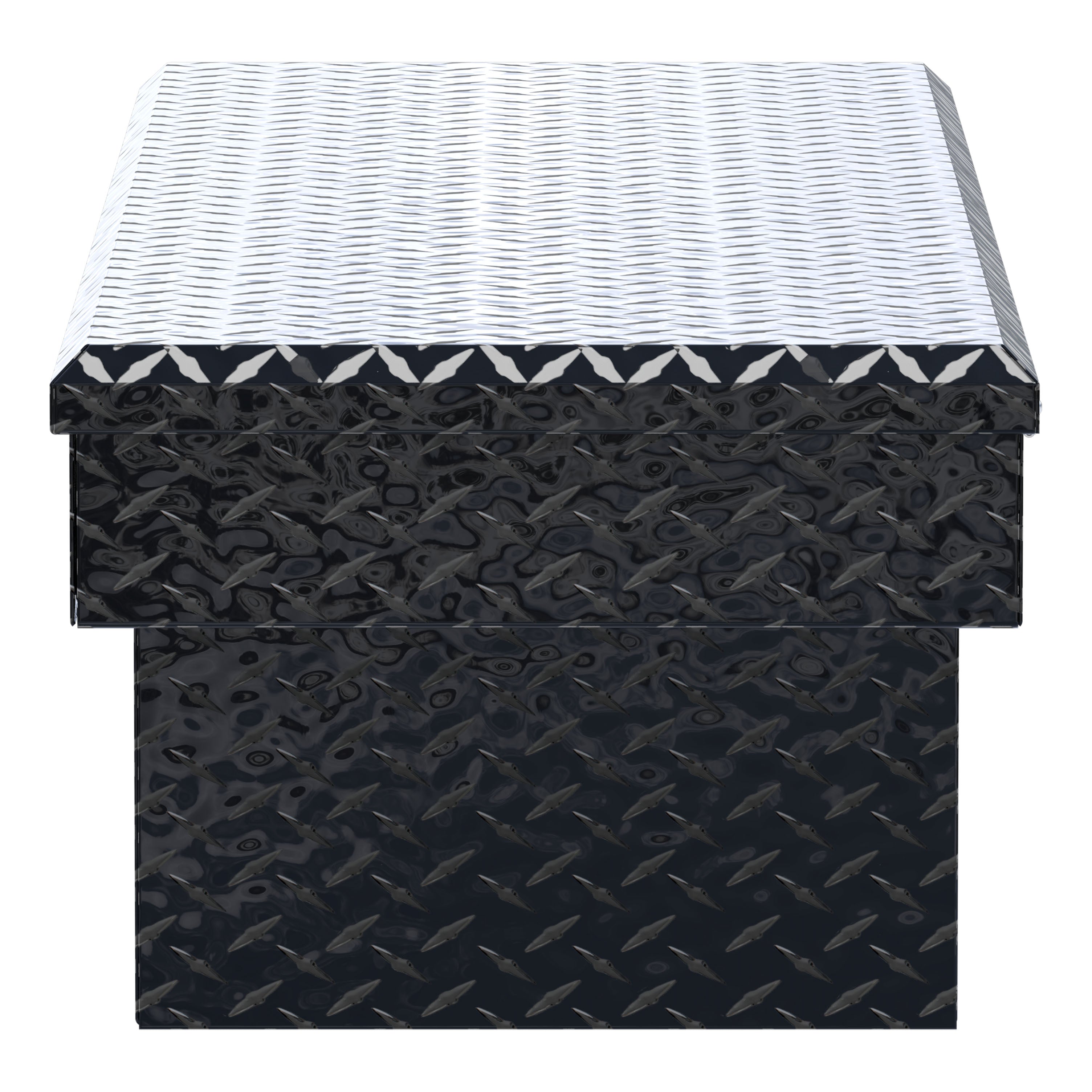 UWS TBS-60-BLK Gloss Black Aluminum 60" Crossover Truck Tool Box (LTL Shipping Only)