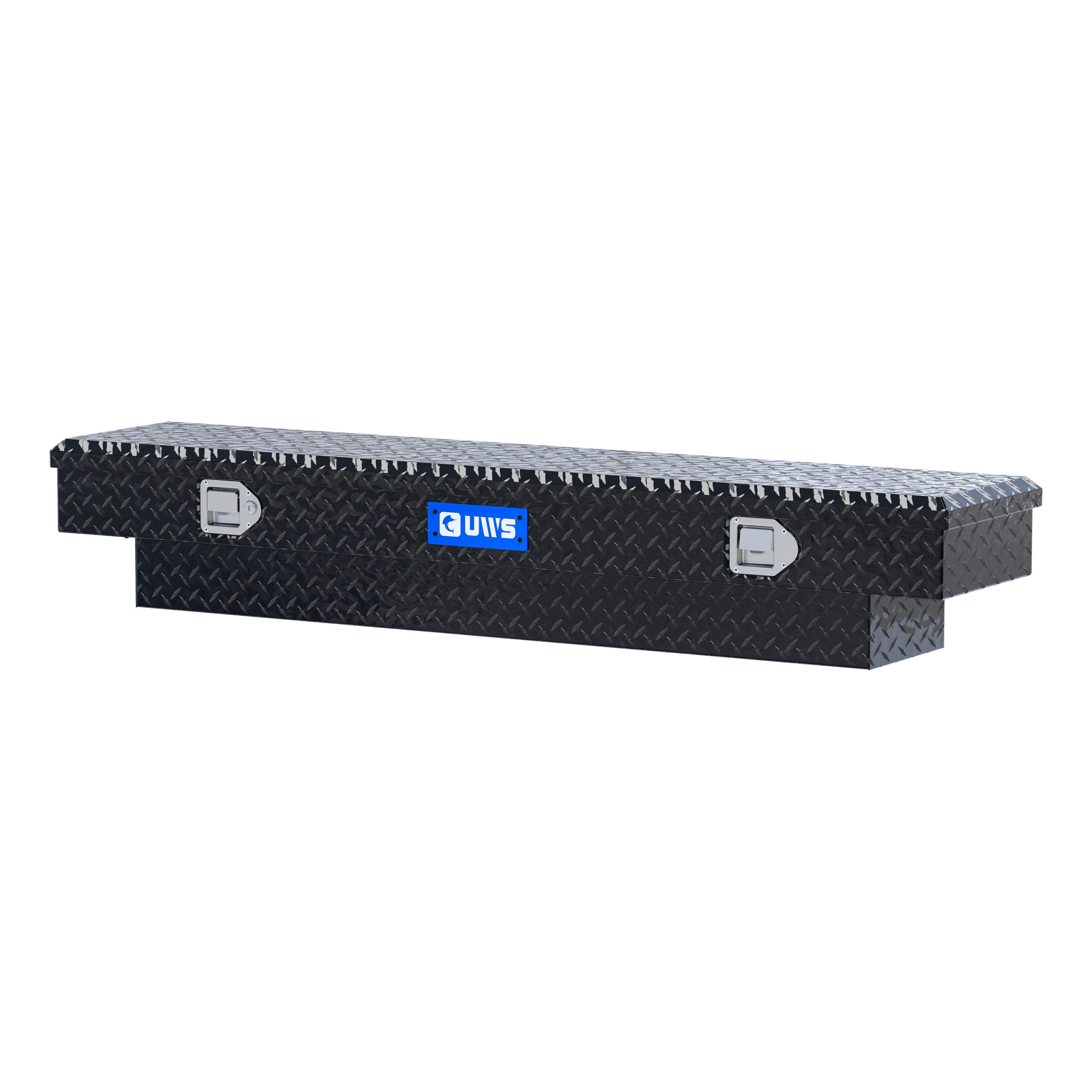 UWS TBS-60-SL-BLK Gloss Black Aluminum 60" Slim-Line Crossover Truck Tool Box (LTL Shipping Only)