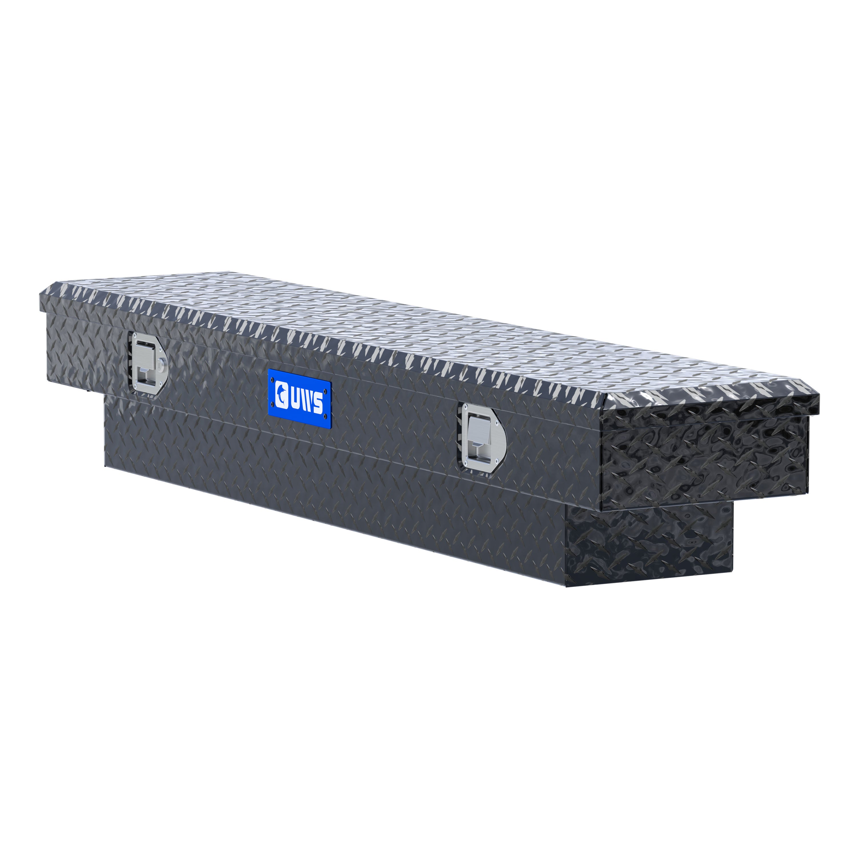 UWS TBS-60-SL-BLK Gloss Black Aluminum 60" Slim-Line Crossover Truck Tool Box (LTL Shipping Only)