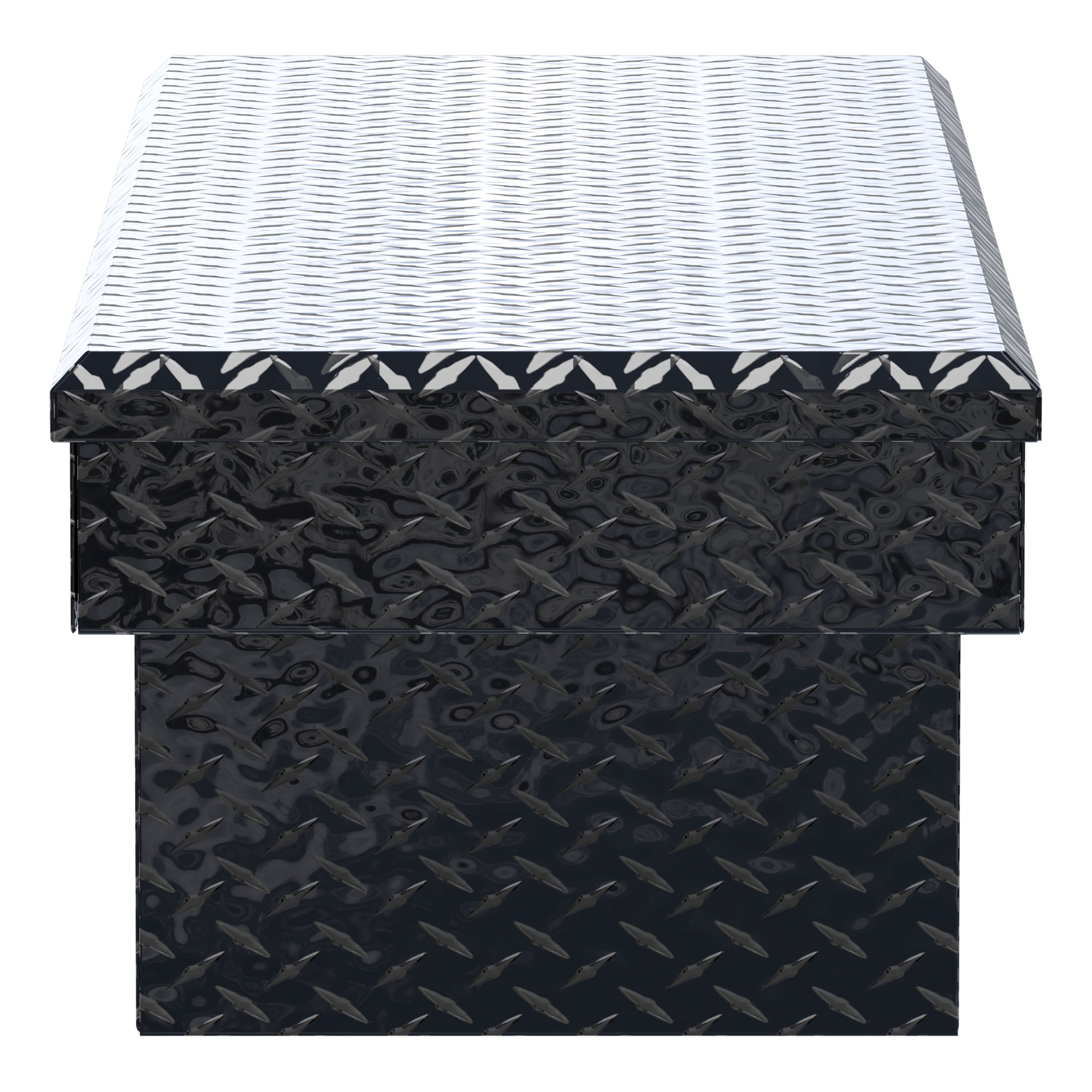UWS TBS-63-BLK Gloss Black Aluminum 63" Crossover Truck Tool Box (LTL Shipping Only)