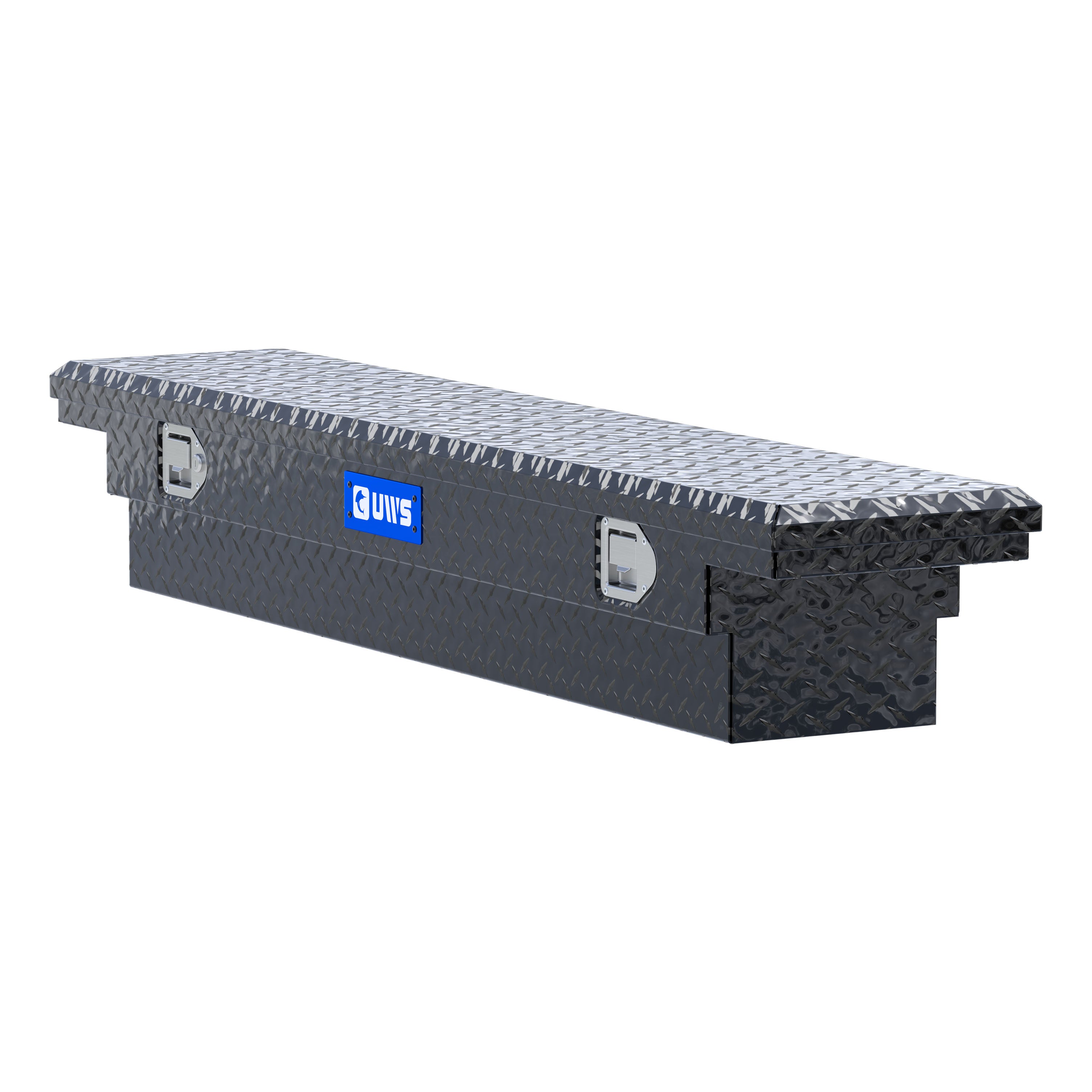 UWS TBS-63-SL-LP-B Gloss Black Aluminum 63" Slim Truck Tool Box, Low Profile (LTL Shipping Only)