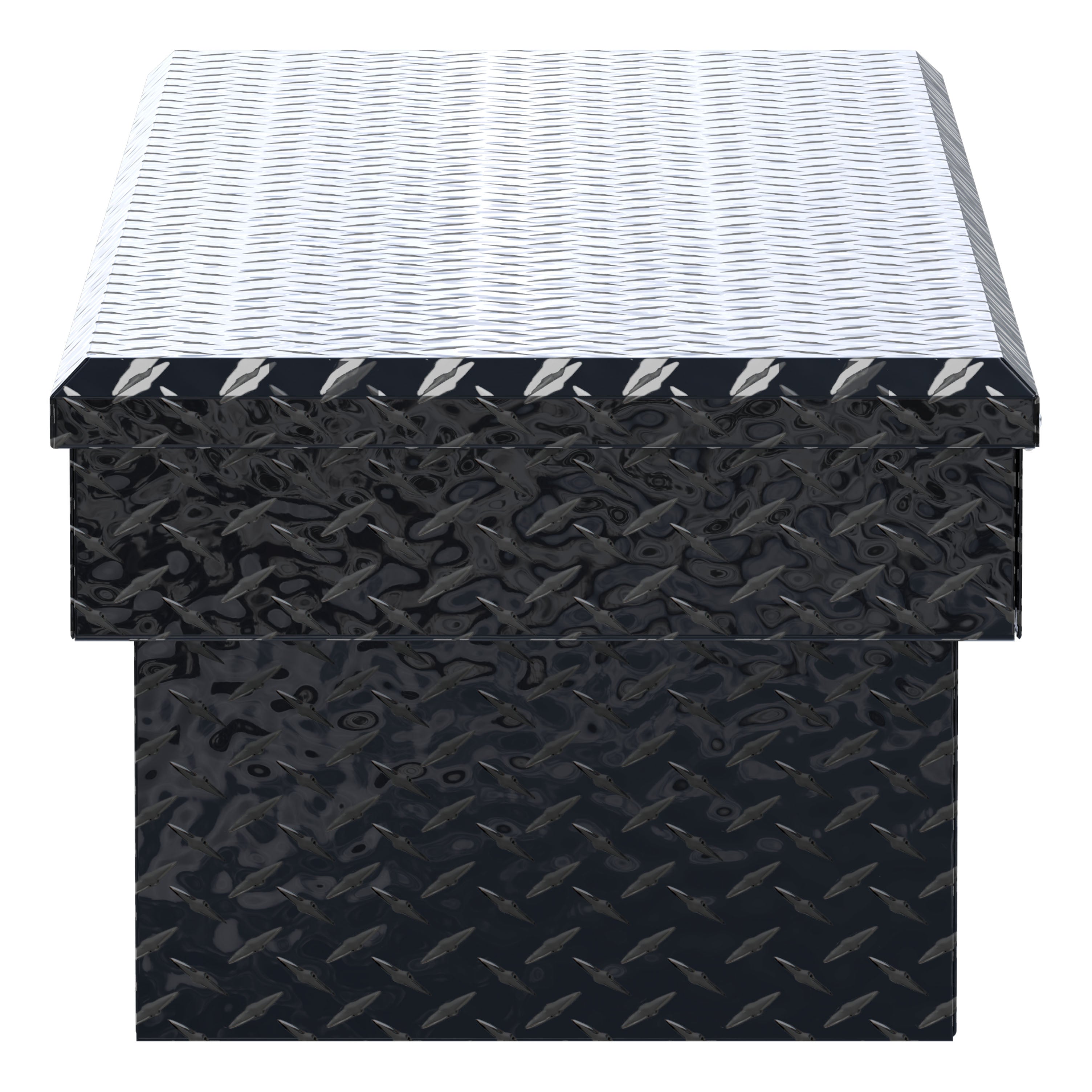 UWS TBS-66-BLK Gloss Black Aluminum 66" Crossover Truck Tool Box (LTL Shipping Only)