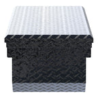 UWS TBS-69-A-LP-BLK Gloss Black Aluminum 69" Angled Truck Tool Box, Low Profile (LTL Shipping Only)
