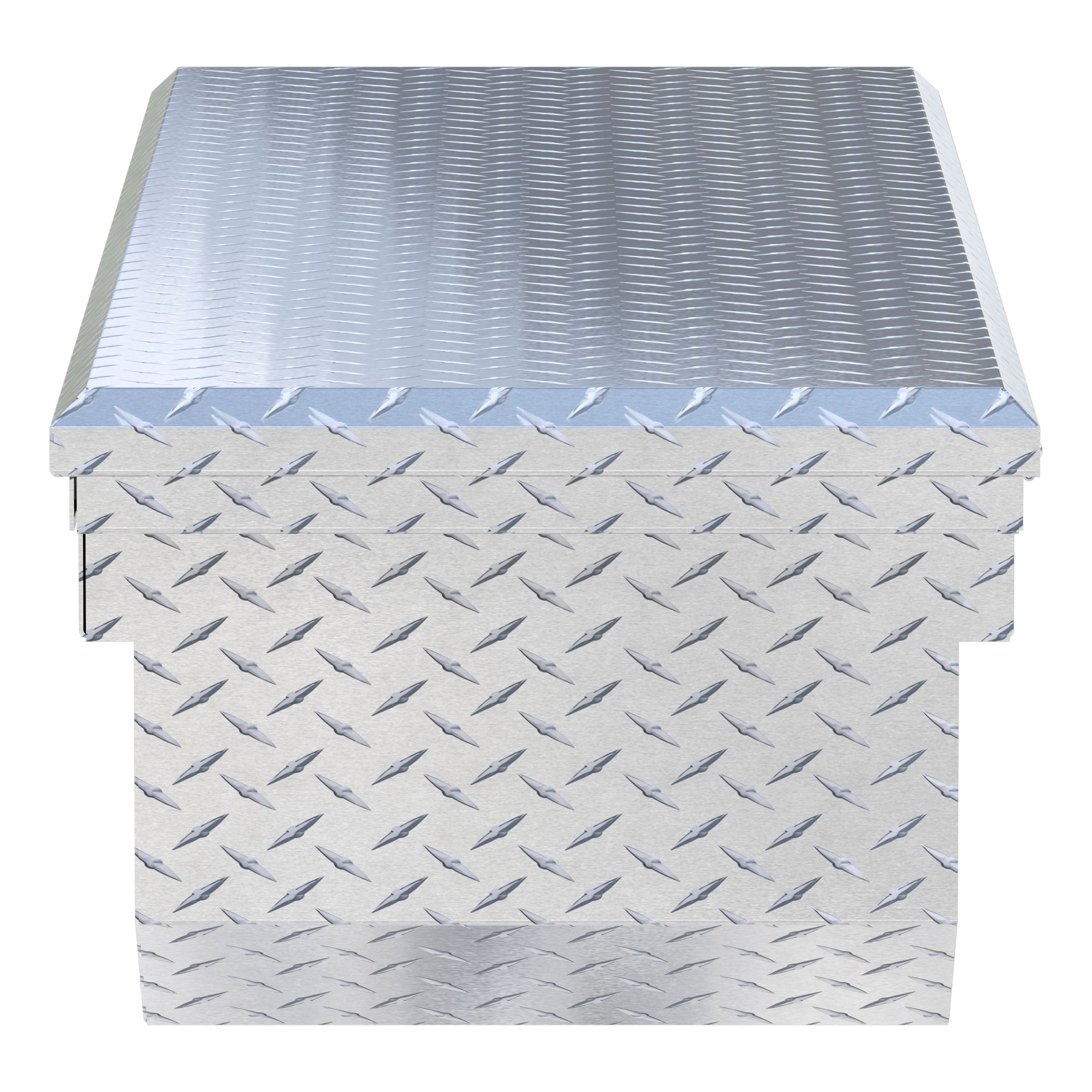 UWS TBS-69-A-LP Bright Aluminum 69" Angled Truck Tool Box with Low Profile (LTL Shipping Only)