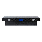 UWS TBS-69-LBTA-BLK Gloss Black Aluminum 69" Extra-Wide Crossover Truck Tool Box