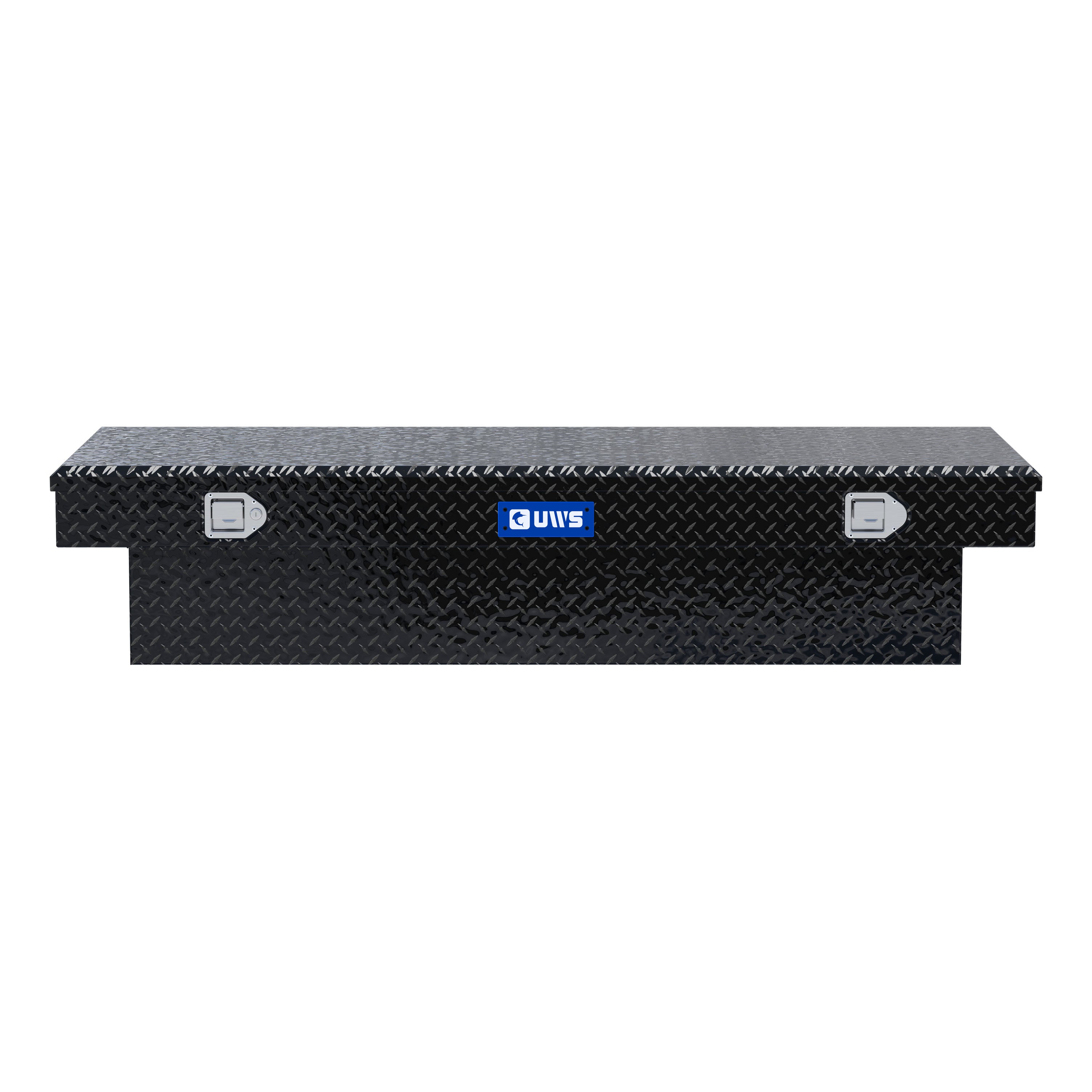UWS TBS-69-LBTA-BLK Gloss Black Aluminum 69" Extra-Wide Crossover Truck Tool Box