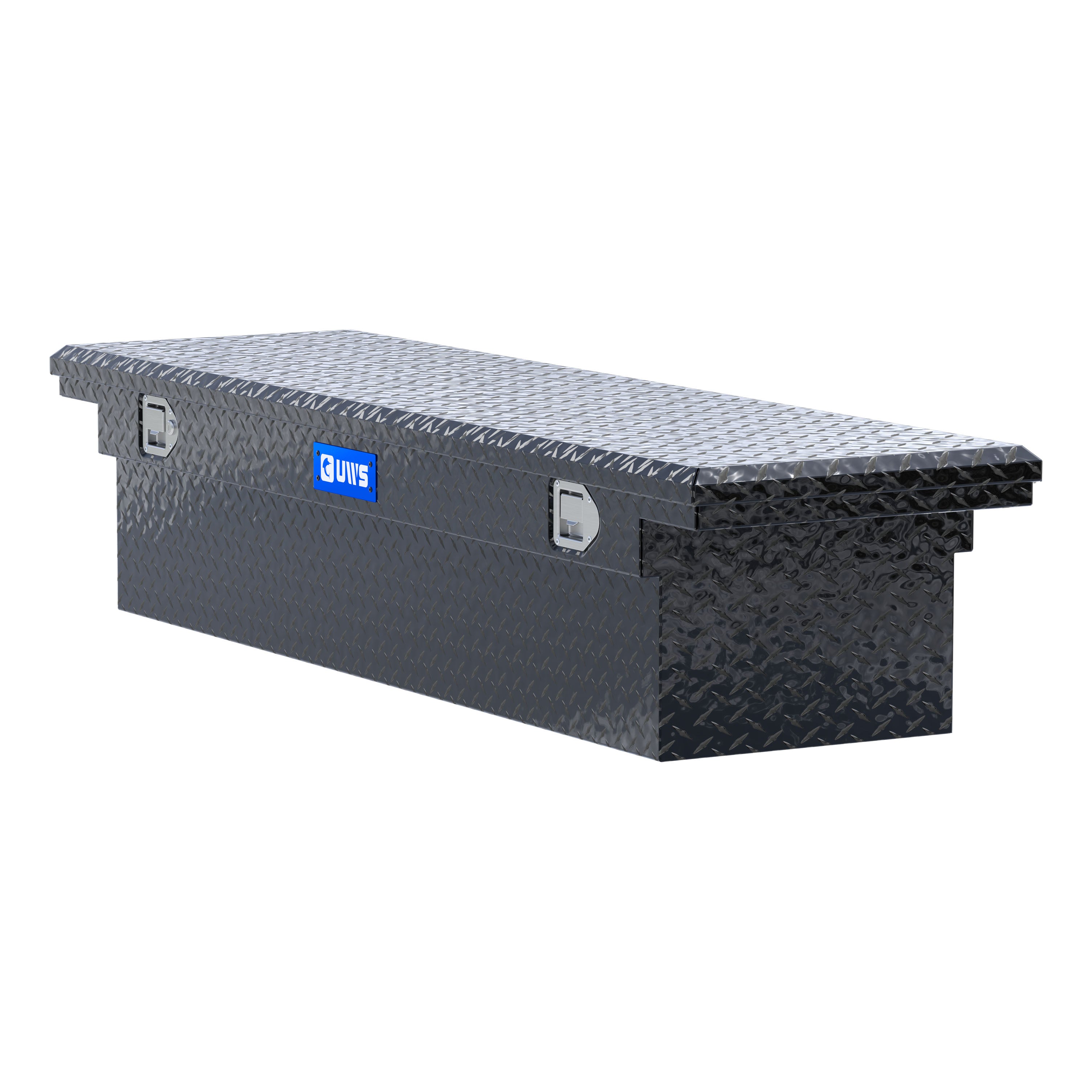 UWS TBS-69-LP-BLK Gloss Black Aluminum 69" Truck Tool Box with Low Profile (LTL Shipping Only)