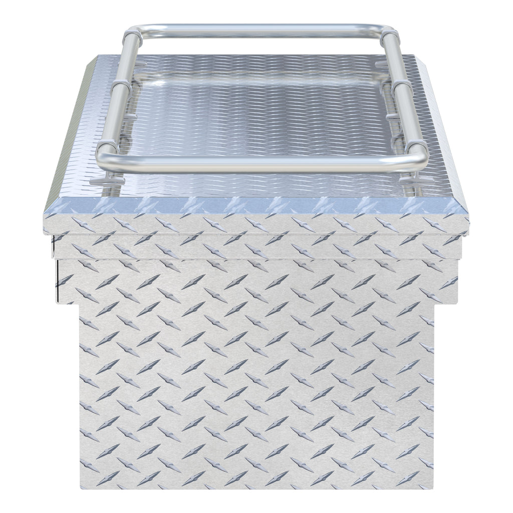 UWS TBS-69-LP-R Bright Aluminum 69" Crossover Truck Tool Box with Low Profile & Rail