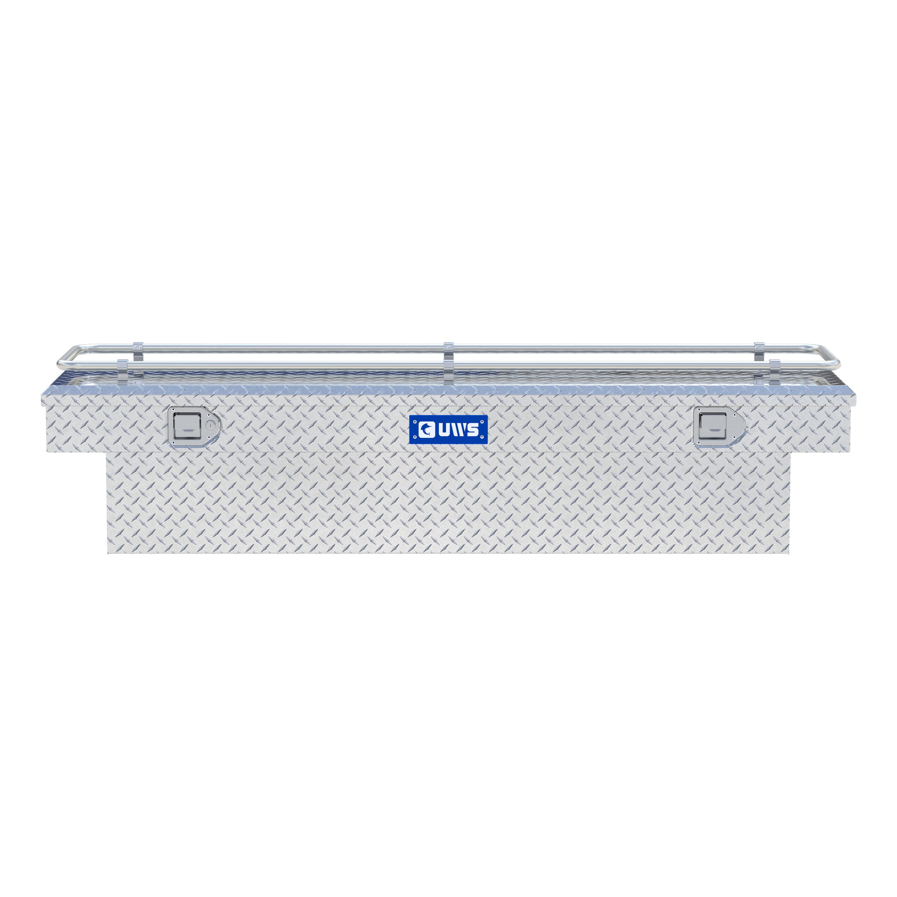 UWS TBS-69-R Bright Aluminum 69" Crossover Truck Tool Box with Rail
