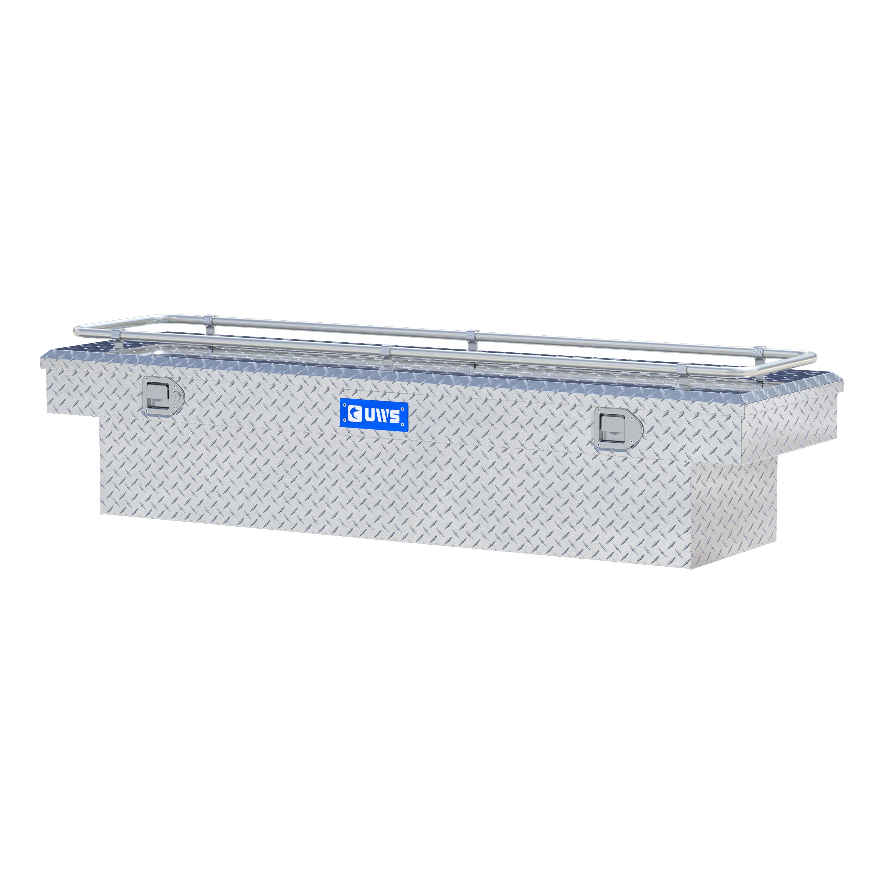 UWS TBS-69-R Bright Aluminum 69" Crossover Truck Tool Box with Rail