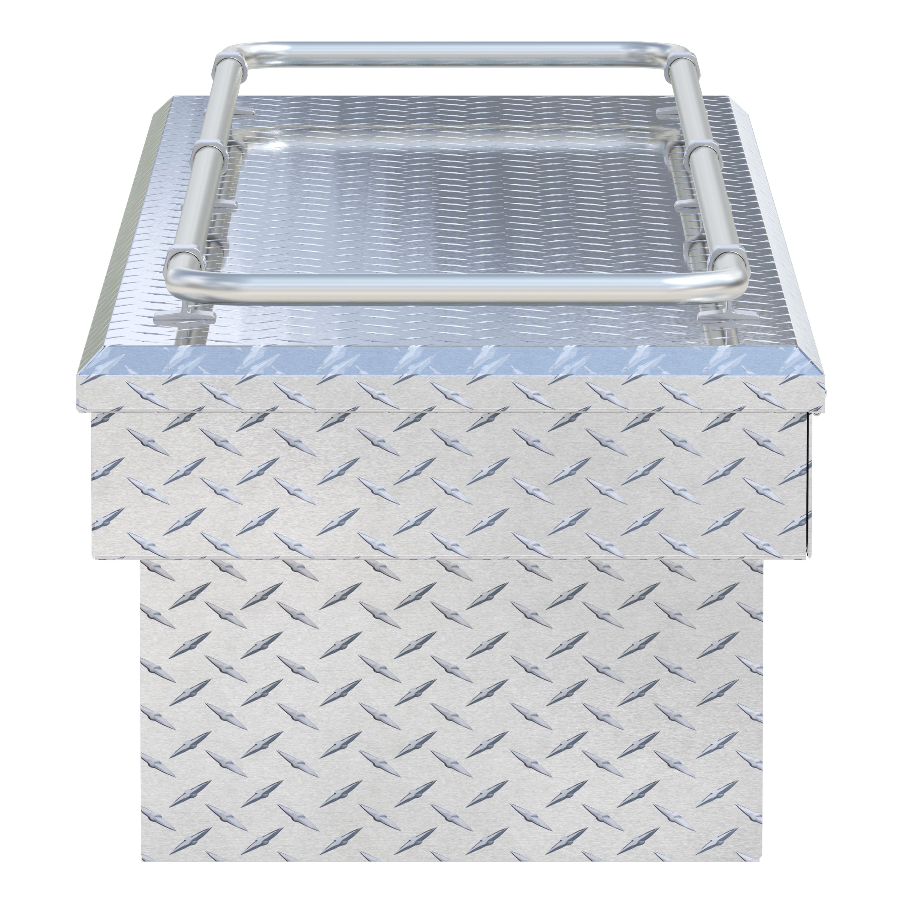 UWS TBS-69-R Bright Aluminum 69" Crossover Truck Tool Box with Rail