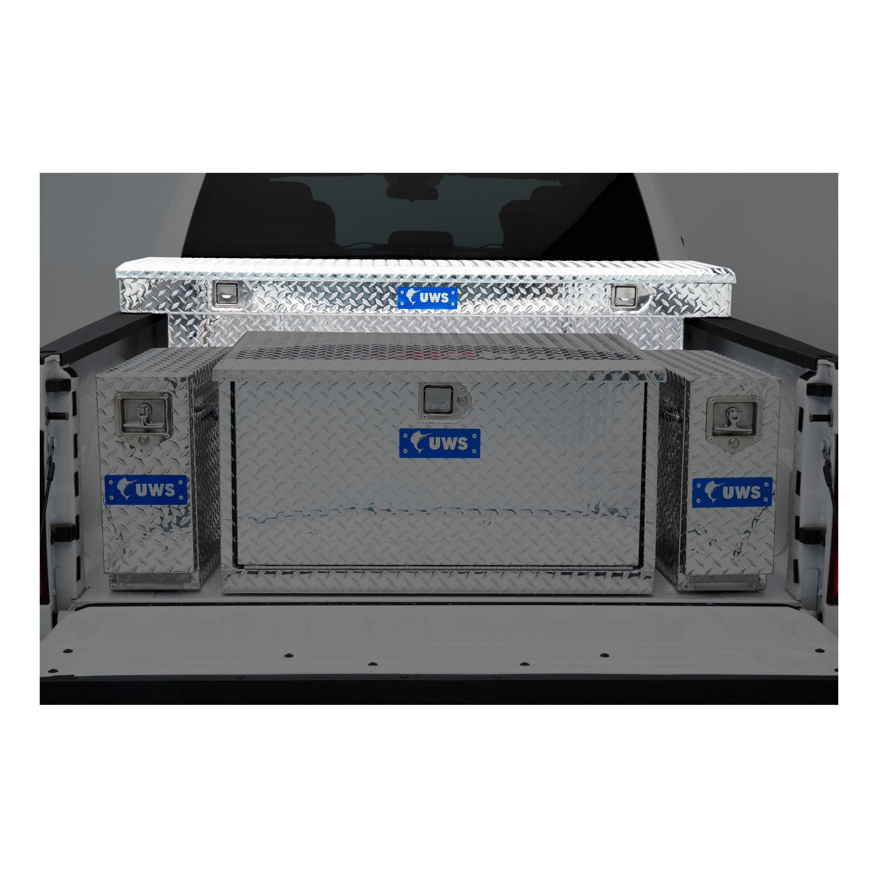 UWS TBS-69 Bright Aluminum 69" Crossover Truck Tool Box (LTL Shipping Only)