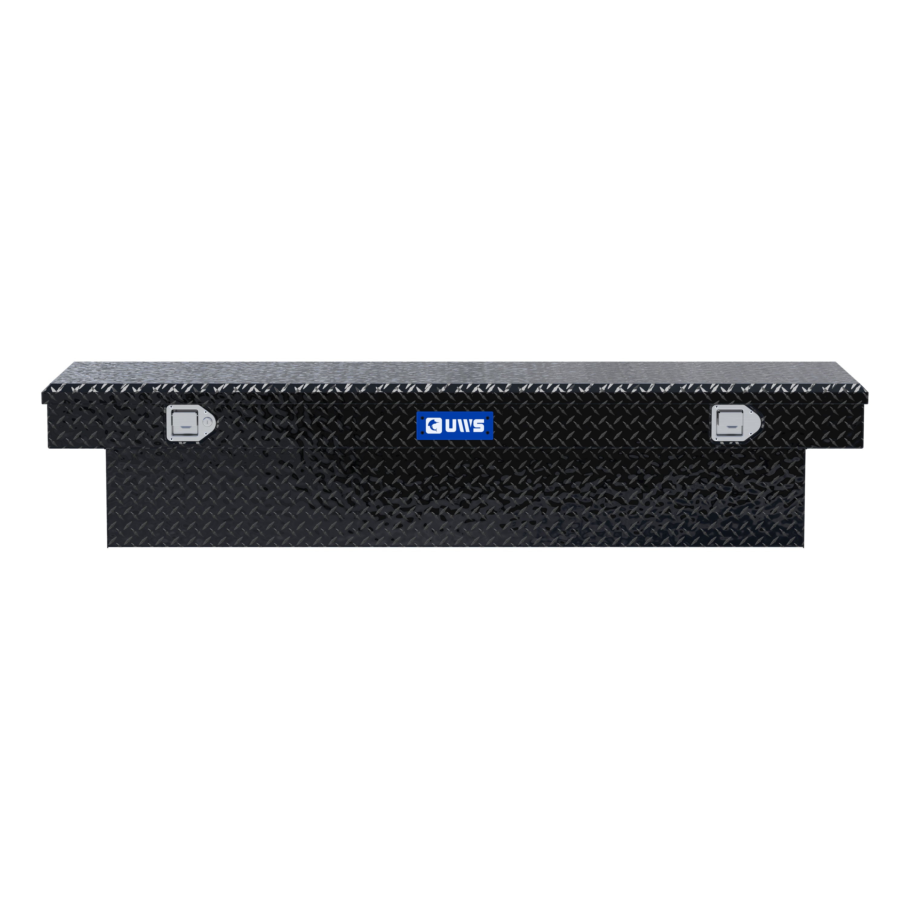 UWS TBS-72-BLK Gloss Black Aluminum 72" Crossover Truck Tool Box (LTL Shipping Only)