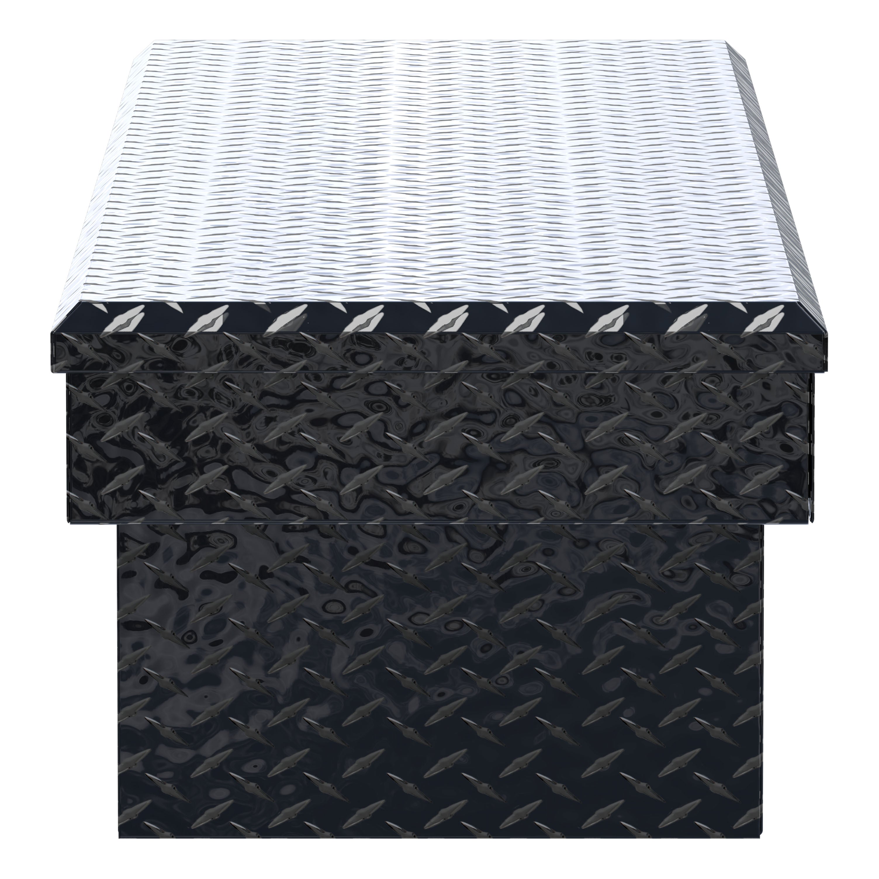 UWS TBS-72-BLK Gloss Black Aluminum 72" Crossover Truck Tool Box (LTL Shipping Only)