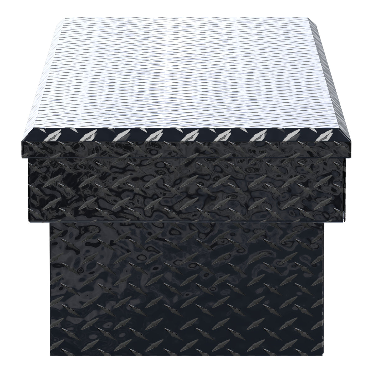 UWS TBS-72-BLK Gloss Black Aluminum 72" Crossover Truck Tool Box (LTL Shipping Only)