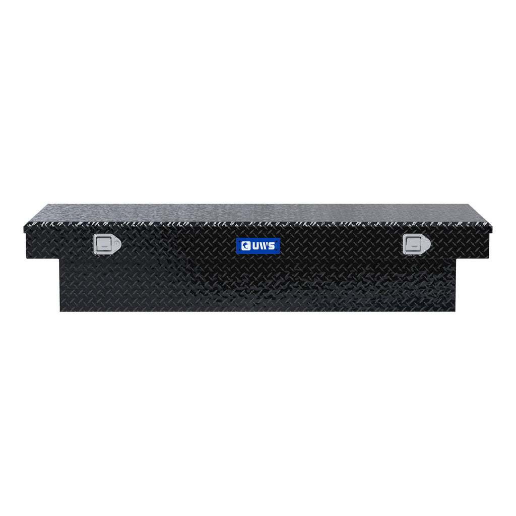UWS TBS-72-LBTA-BLK Gloss Black Aluminum 72" Extra-Wide Crossover Truck Tool Box