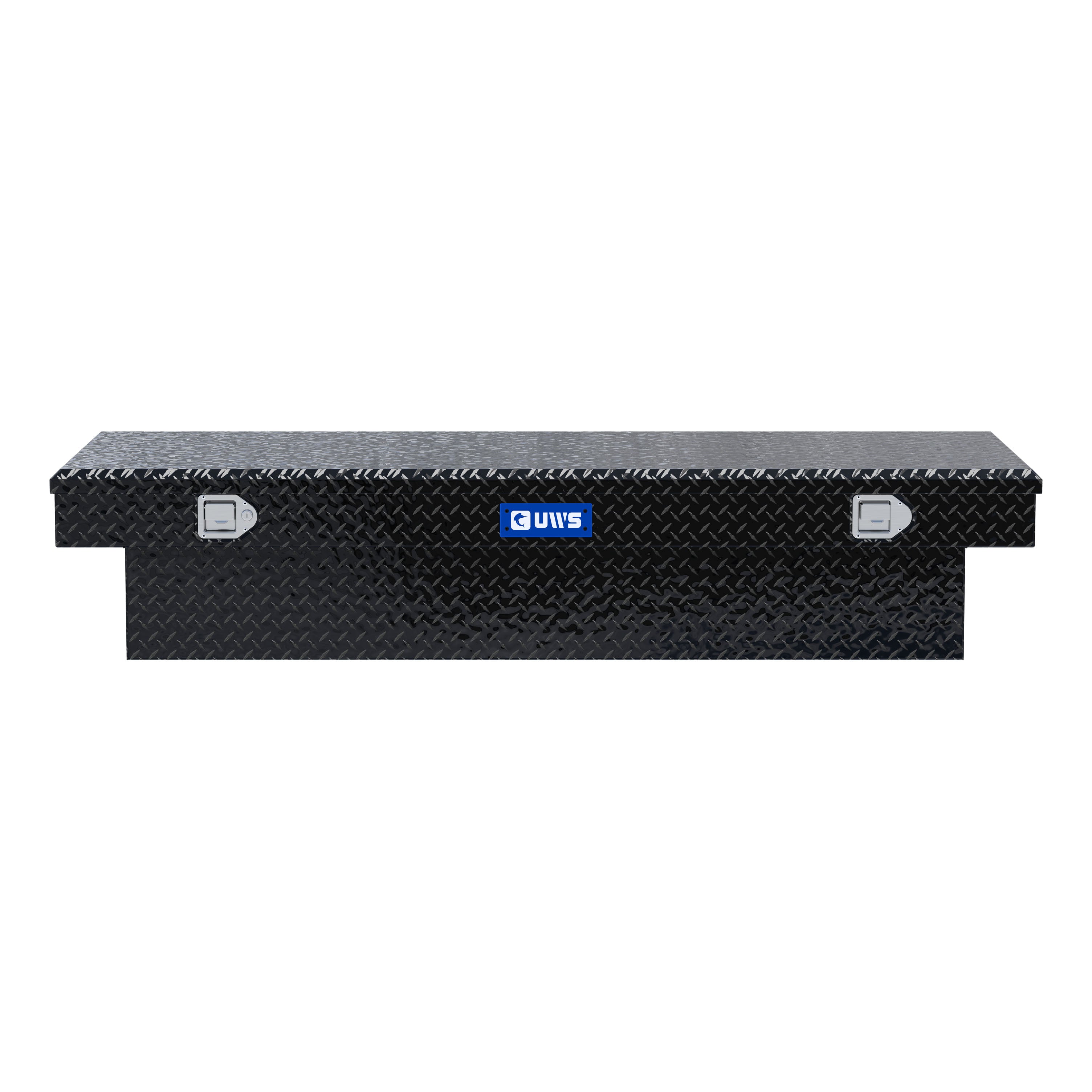 UWS TBS-72-LBTA-BLK Gloss Black Aluminum 72" Extra-Wide Crossover Truck Tool Box