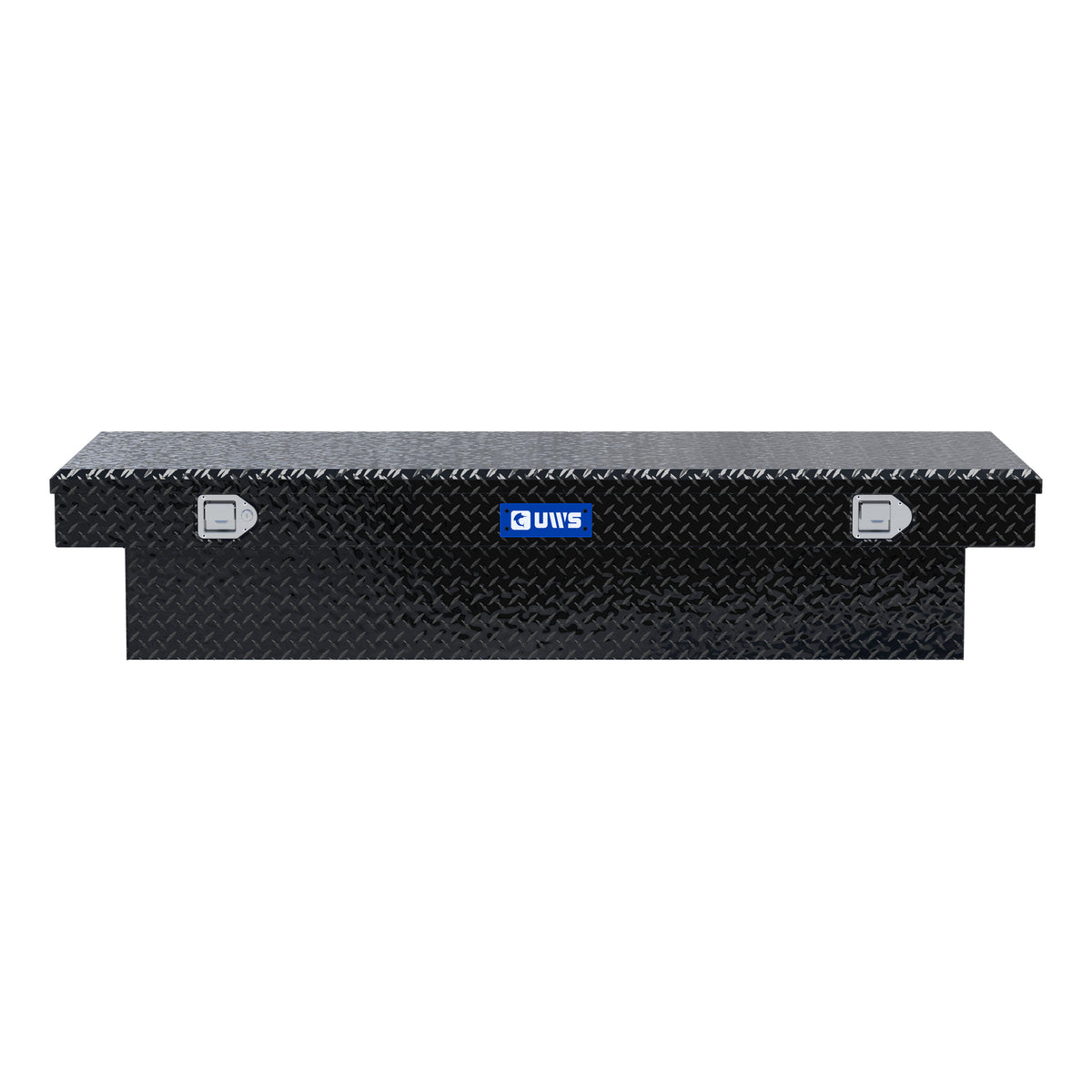 UWS TBS-72-LBTA-BLK Gloss Black Aluminum 72" Extra-Wide Crossover Truck Tool Box
