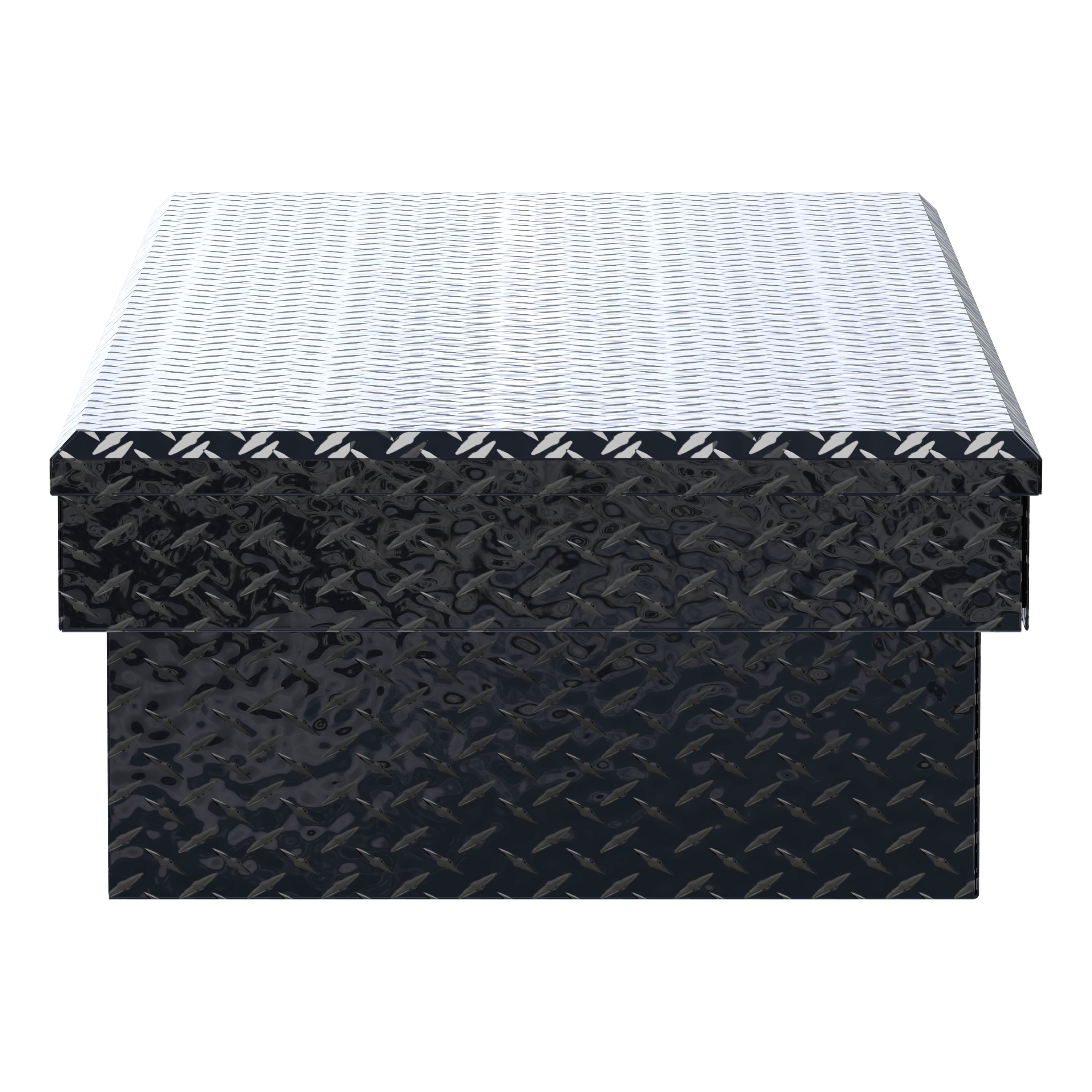 UWS TBS-72-LBTA-BLK Gloss Black Aluminum 72" Extra-Wide Crossover Truck Tool Box