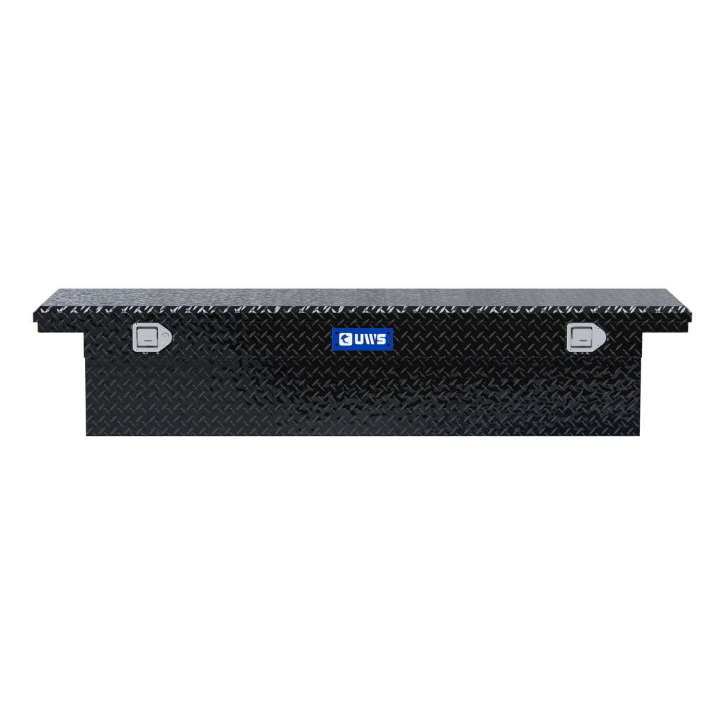 UWS TBS-72-LP-BLK Gloss Black Aluminum 72" Truck Tool Box with Low Profile (LTL Shipping Only)