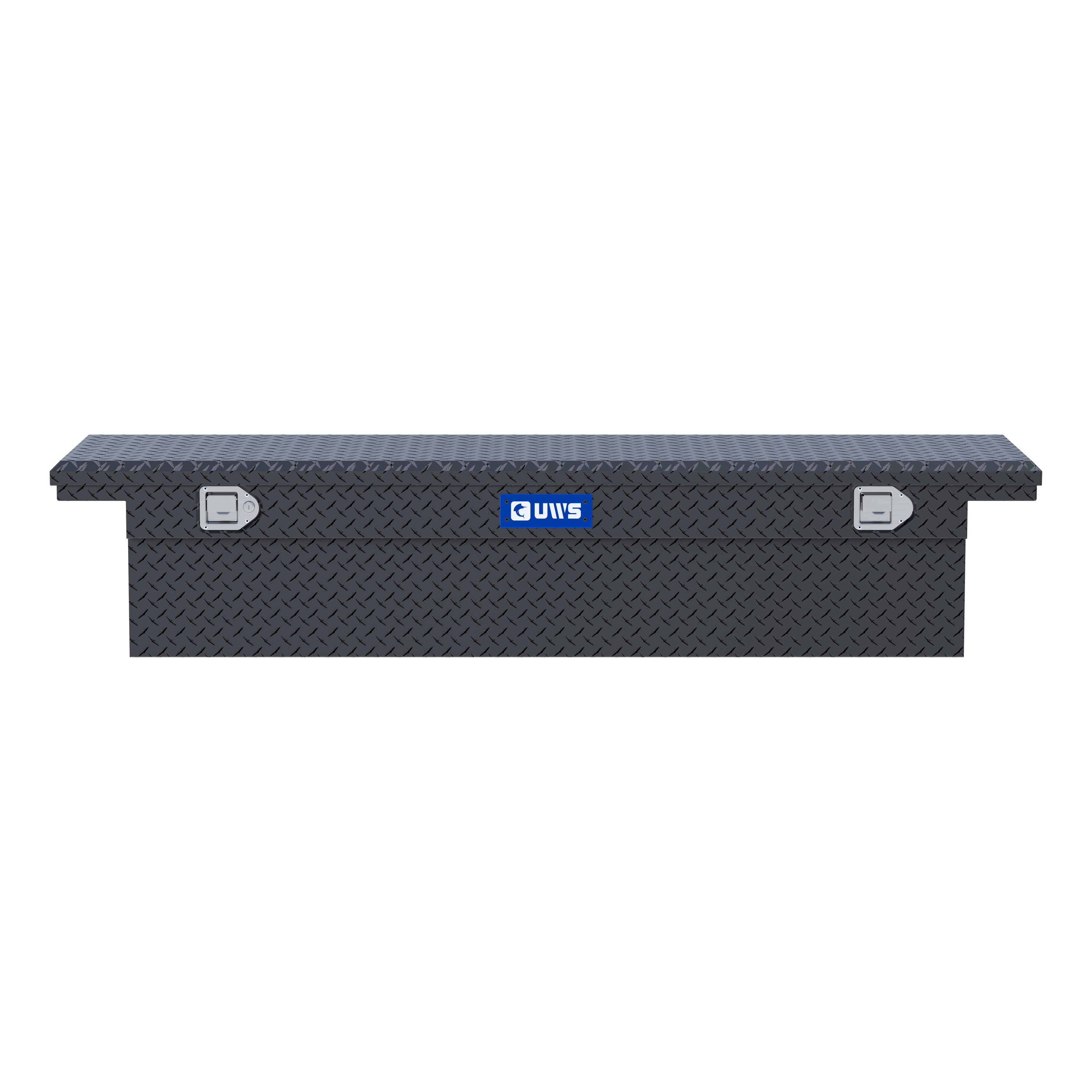 UWS TBS-72-LP-MB Matte Black Aluminum 72" Truck Tool Box with Low Profile (LTL Shipping Only)