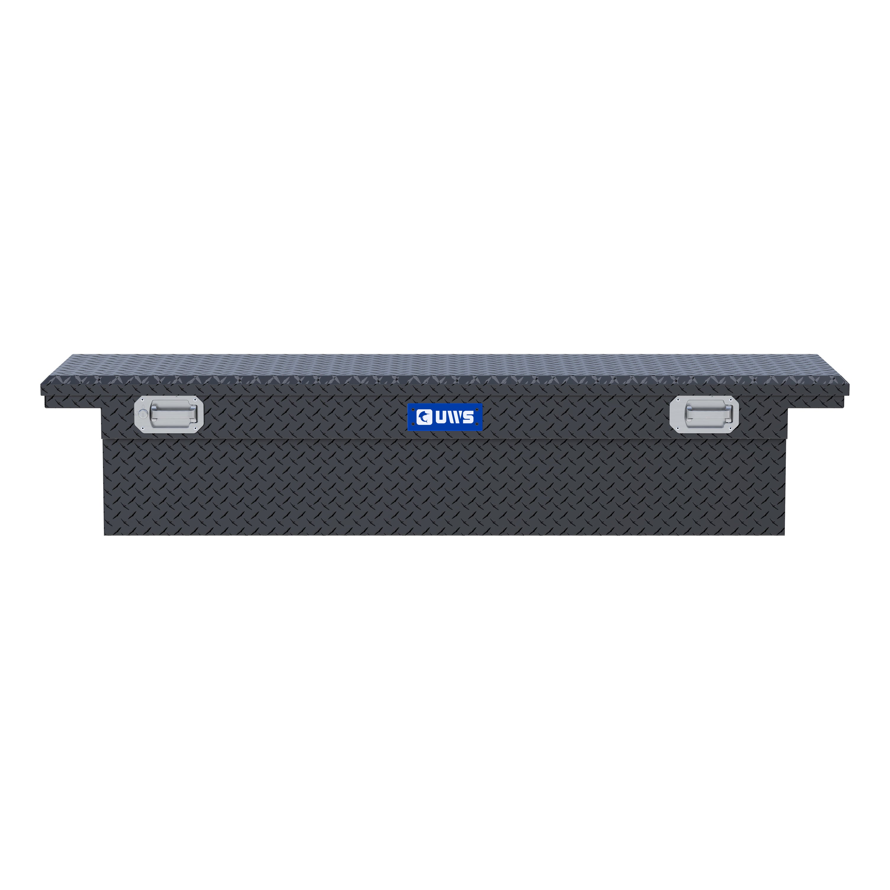 UWS TBS-72-LP-PH-MB Matte Black 72" Truck Tool Box, Low Profile, Pull Handles (LTL Shipping Only)