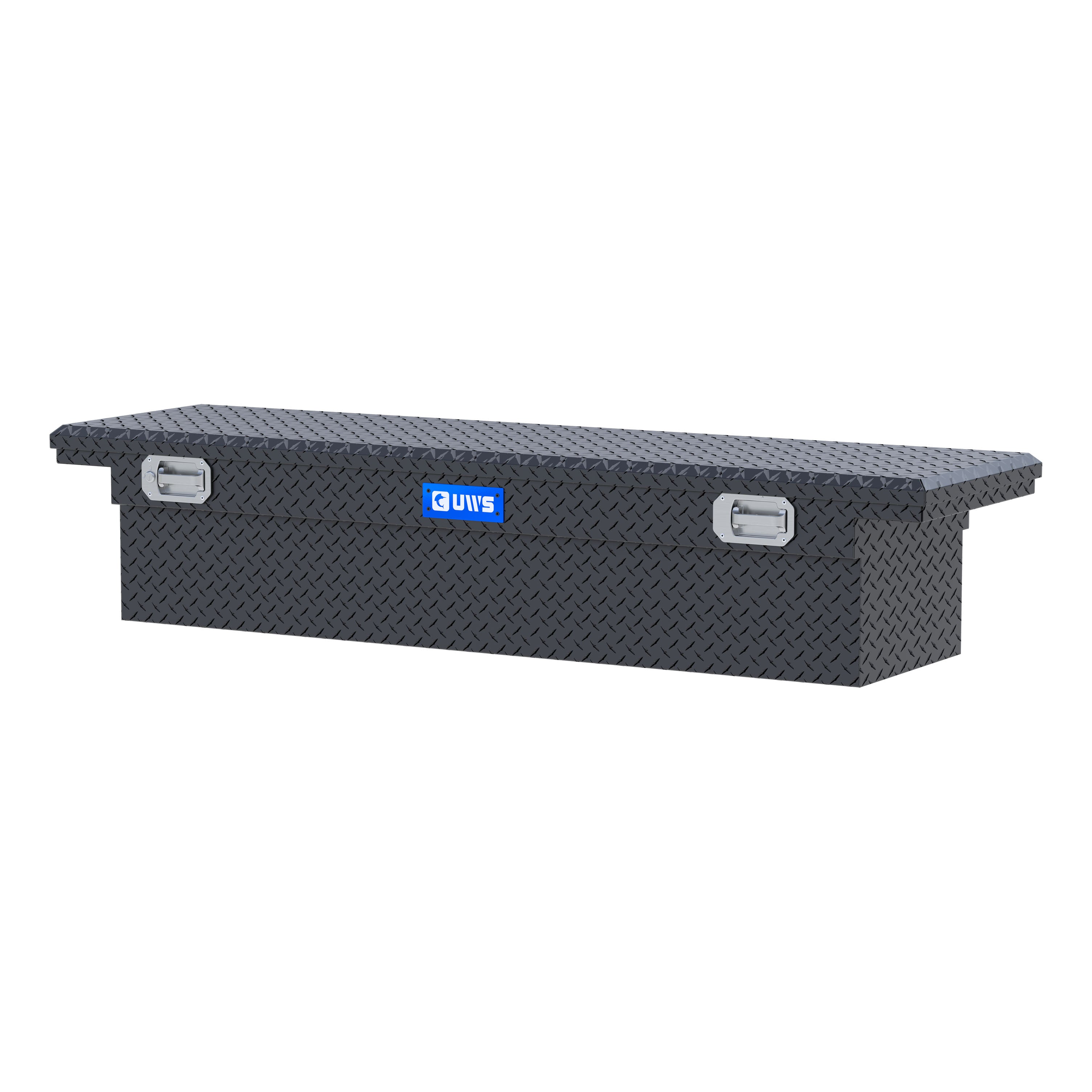 UWS TBS-72-LP-PH-MB Matte Black 72" Truck Tool Box, Low Profile, Pull Handles (LTL Shipping Only)