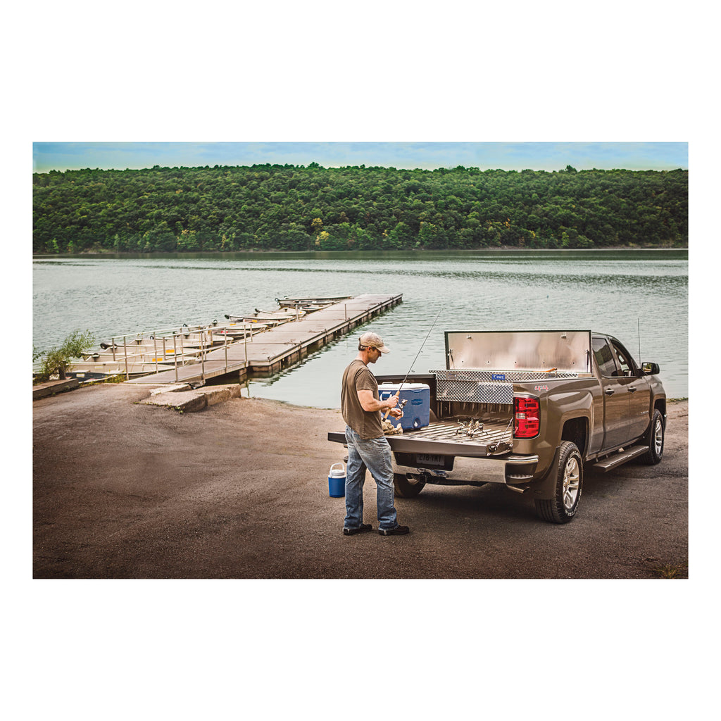 UWS TBS-72-LP-PH Aluminum 72" Truck Tool Box with Low Profile, Pull Handles (LTL Shipping Only)