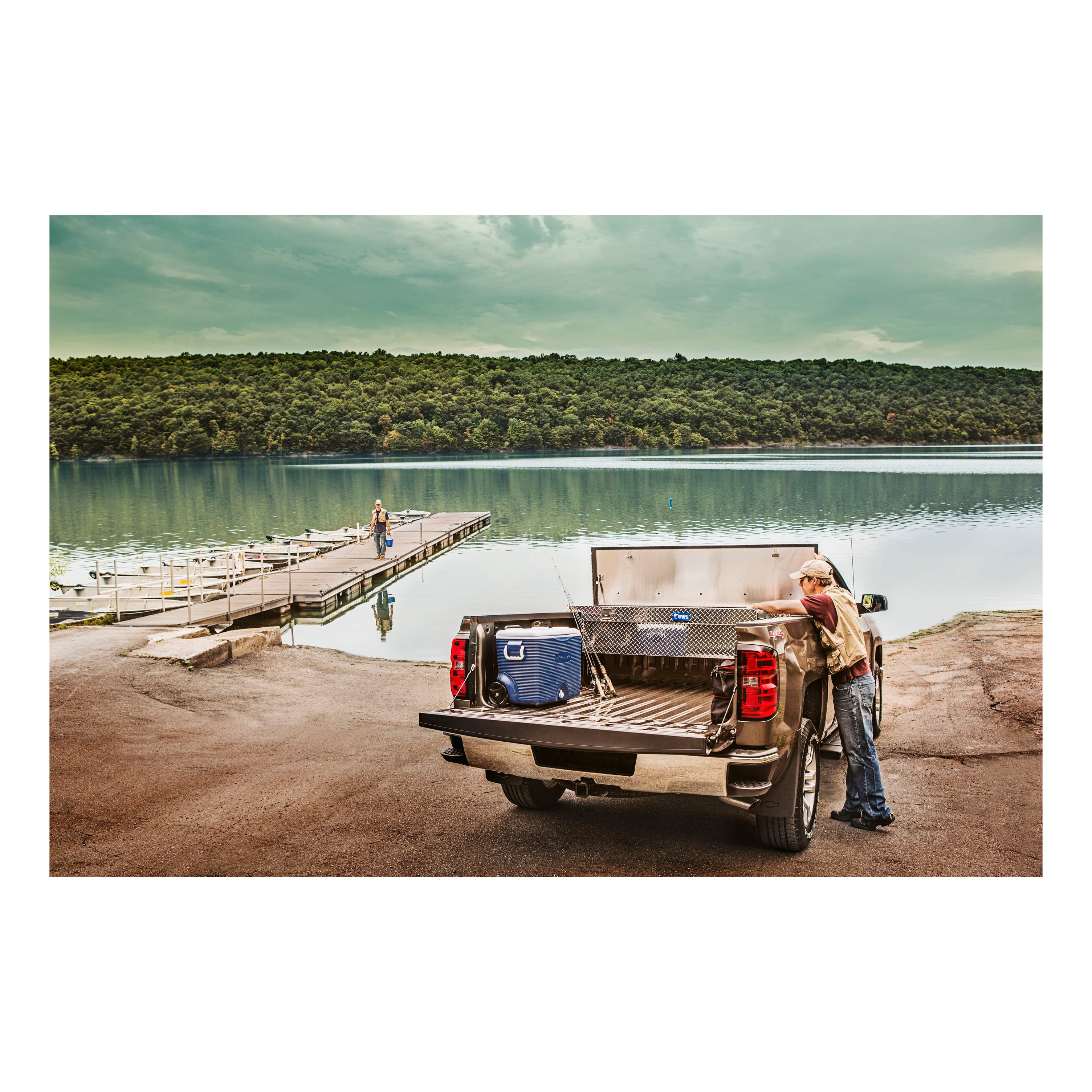 UWS TBS-72-LP Bright Aluminum 72" Crossover Truck Tool Box, Low Profile (LTL Shipping Only)