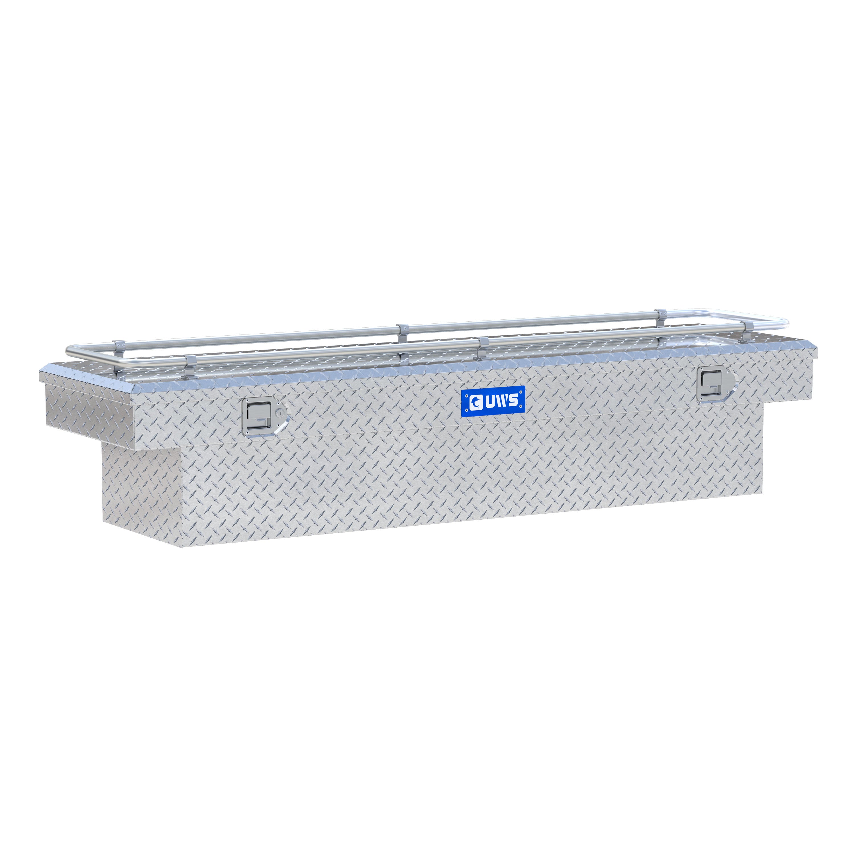 UWS TBS-72-R Bright Aluminum 72" Crossover Truck Tool Box with Rail